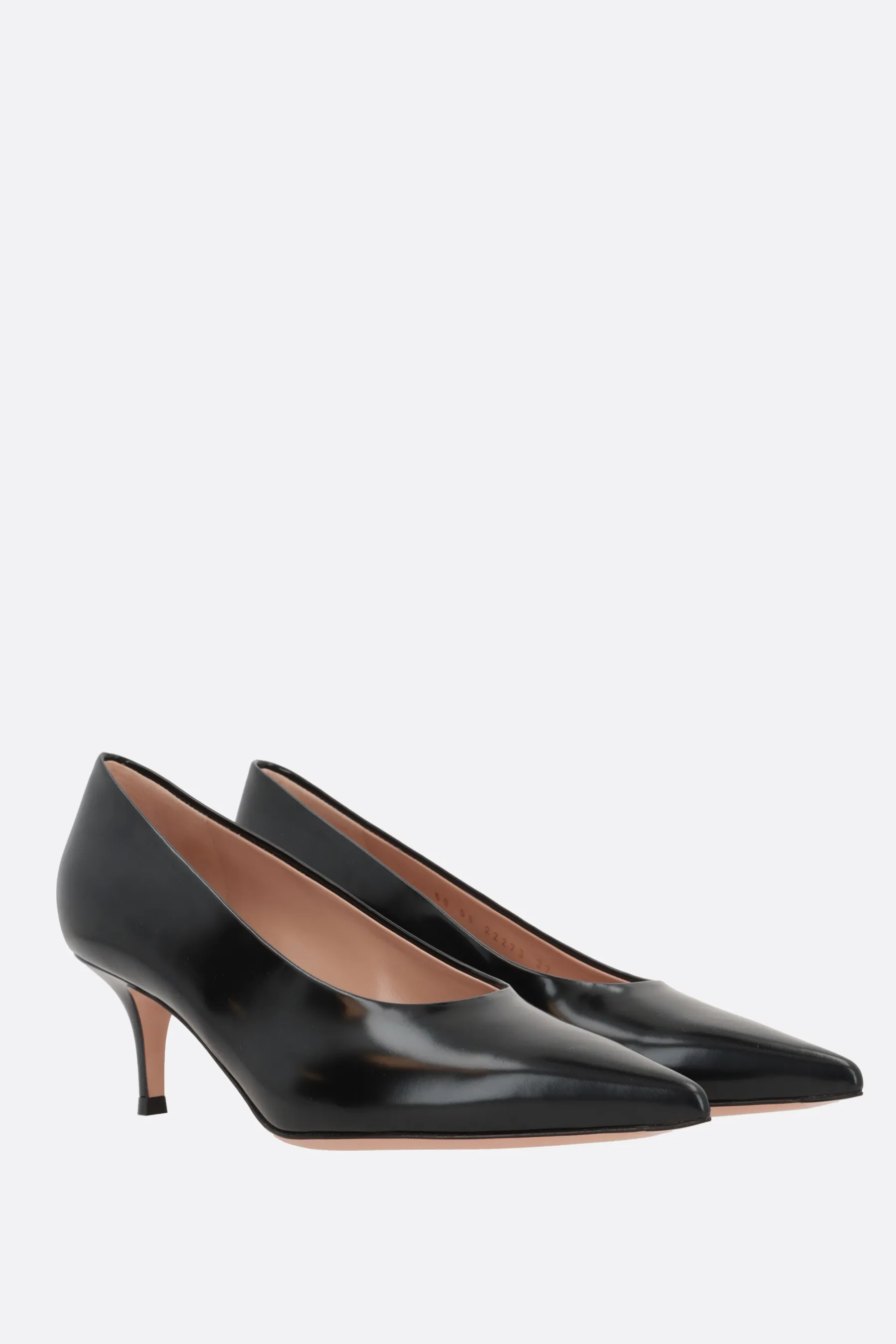 GIANVITO ROSSI leather brushed décolleté Robbie