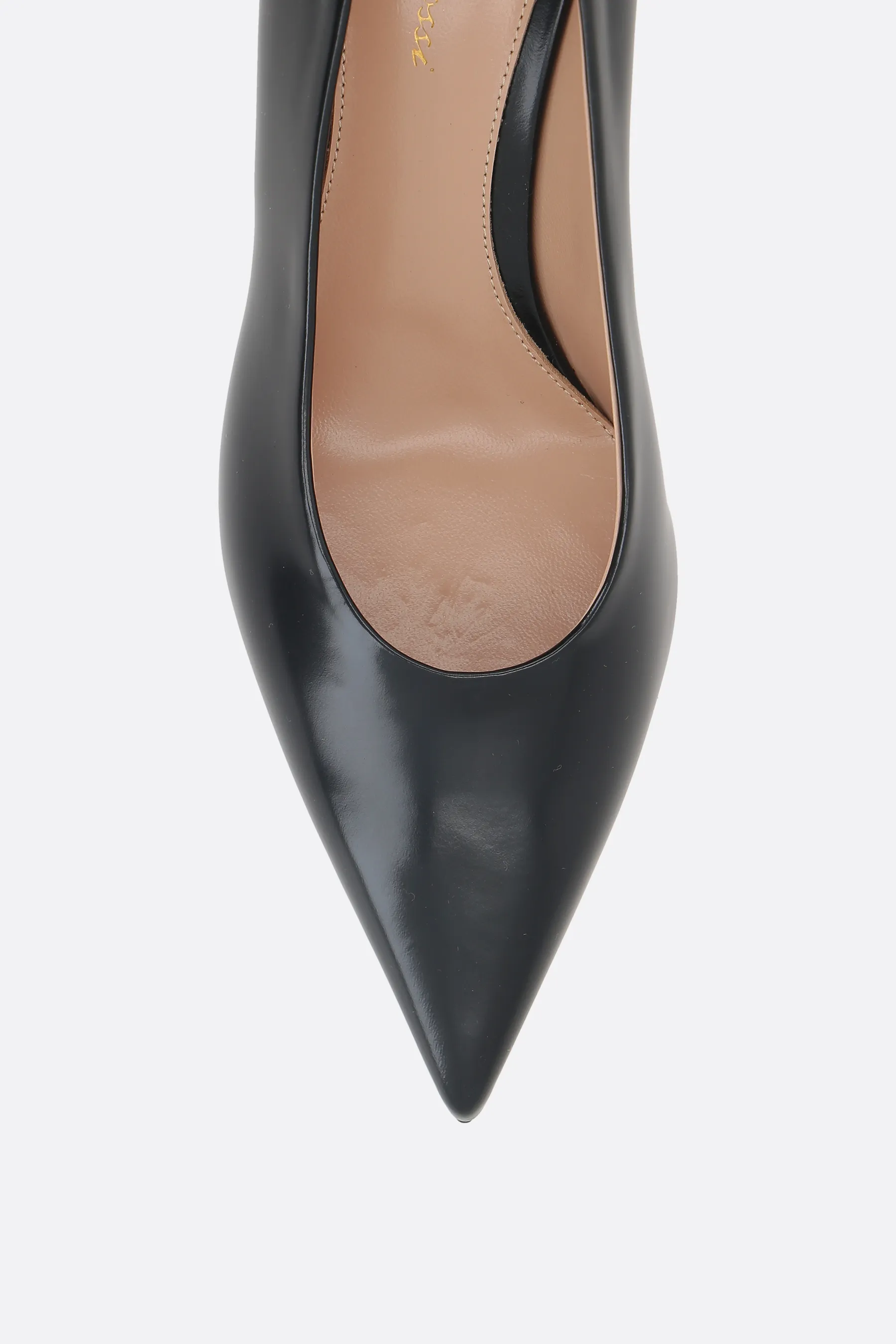 GIANVITO ROSSI leather brushed décolleté Robbie