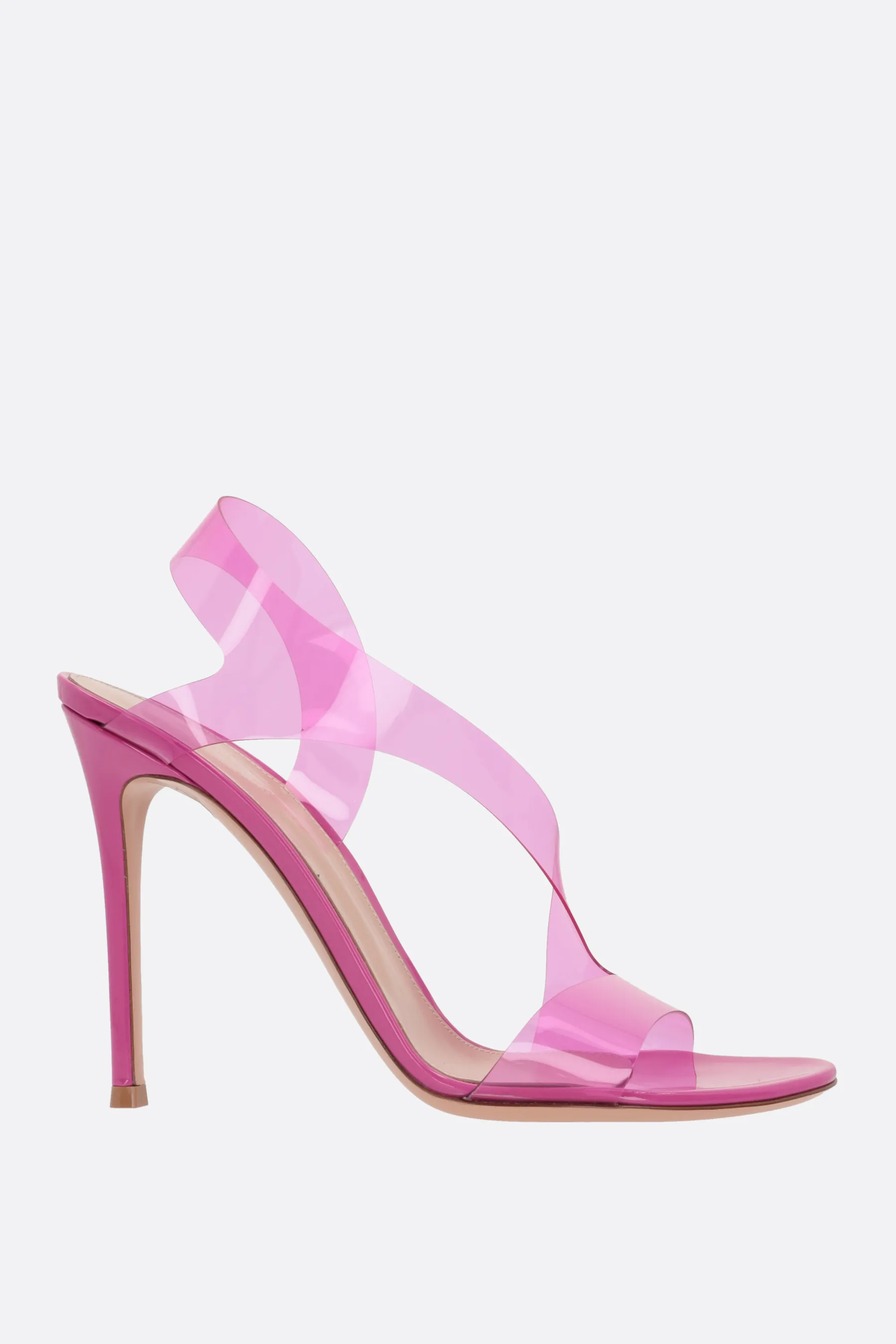 GIANVITO ROSSI Metropolis sandal in TPU and glossy patent leather