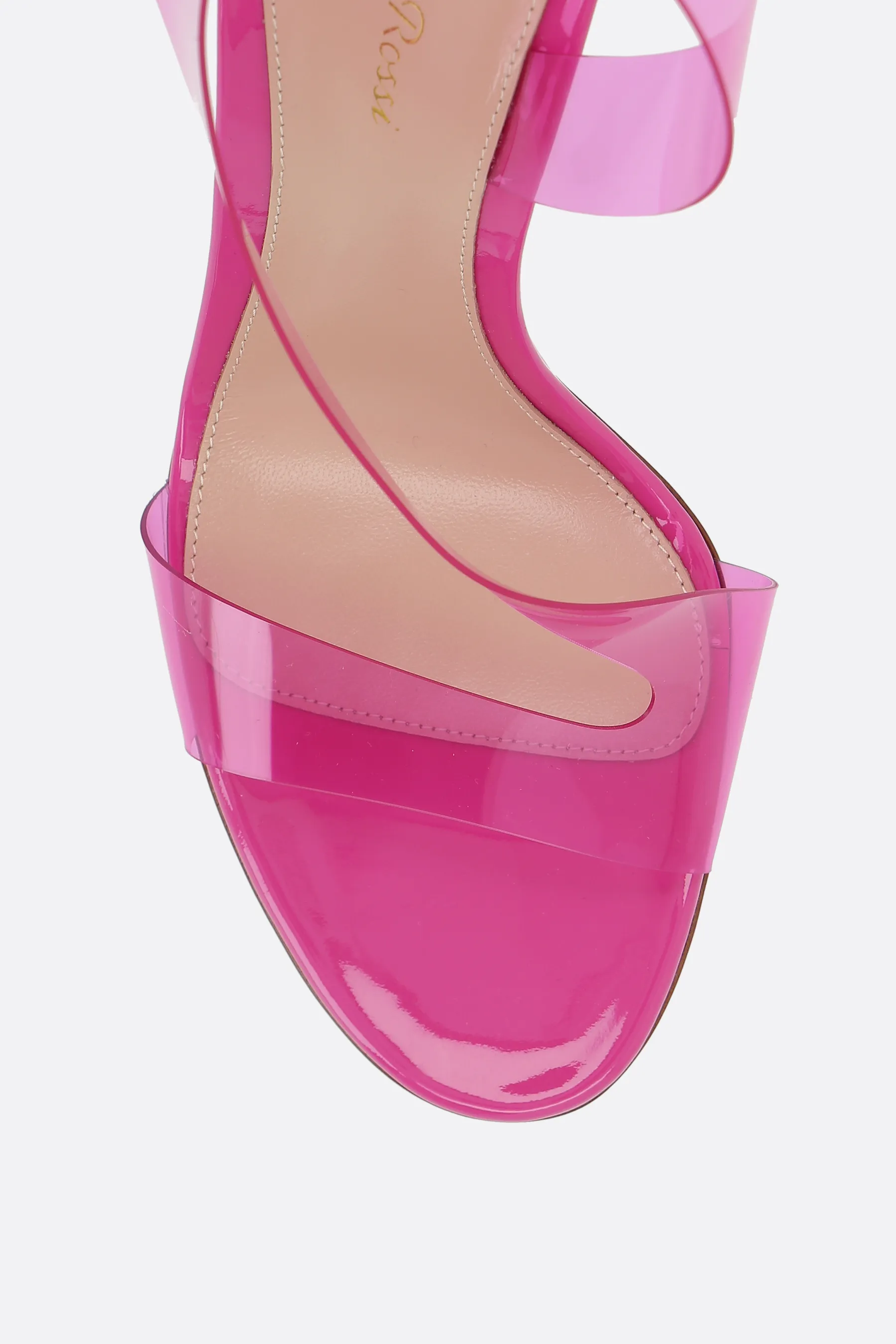 GIANVITO ROSSI Metropolis sandal in TPU and glossy patent leather
