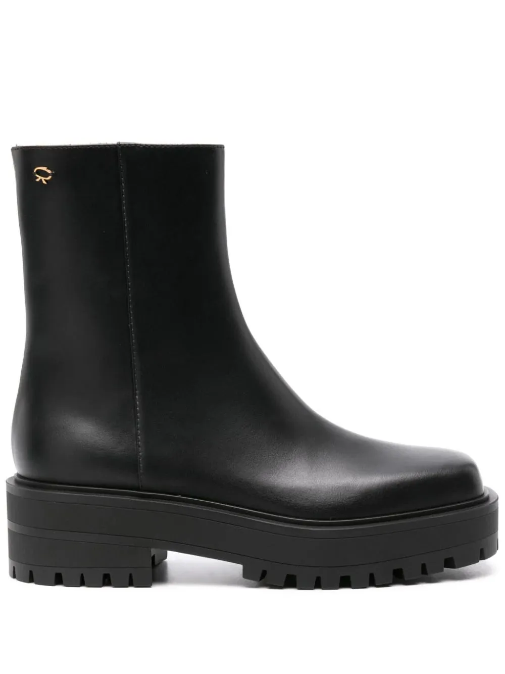 Gianvito Rossi square leather boots