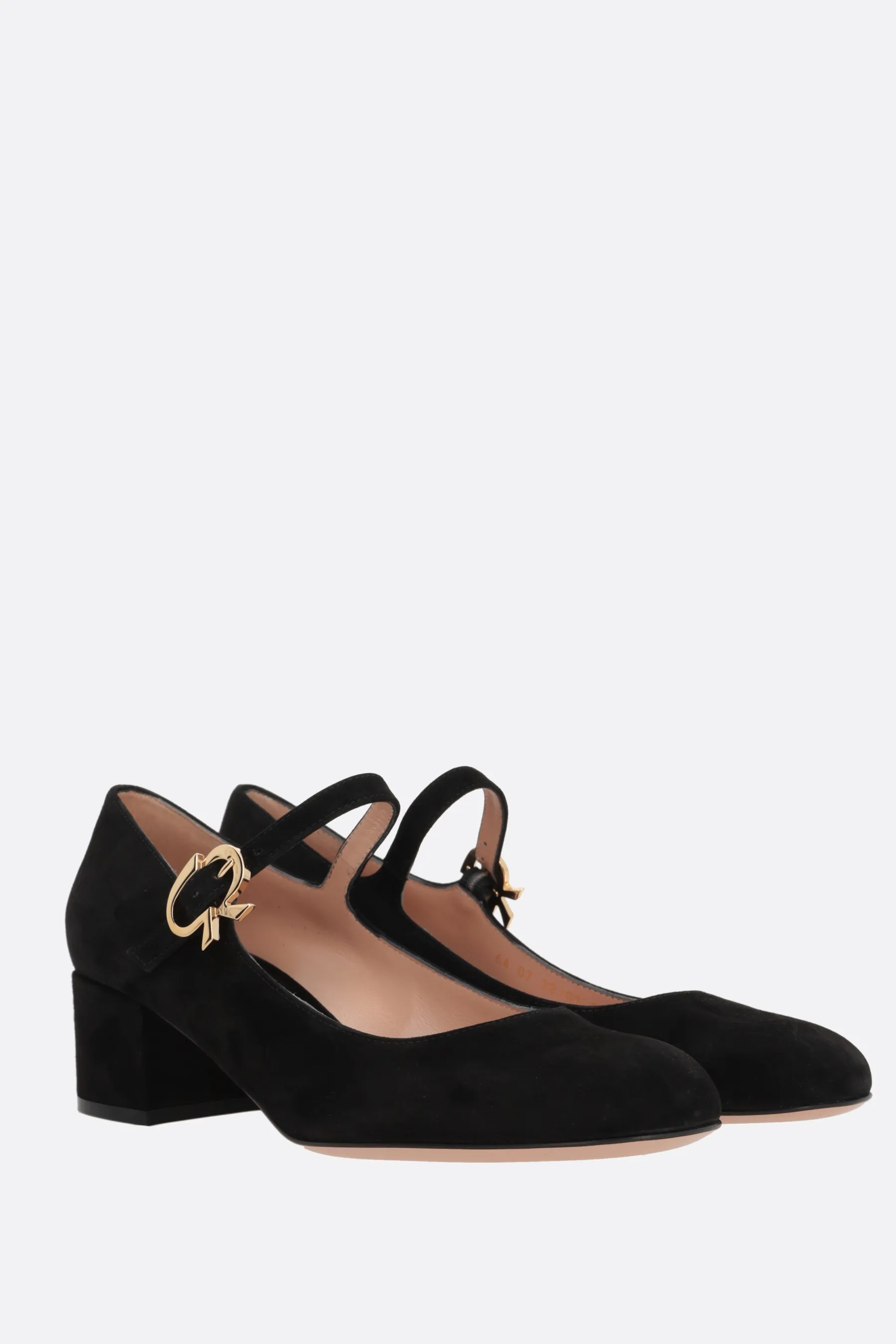 GIANVITO ROSSI suede mary-jane Ribbon décolleté