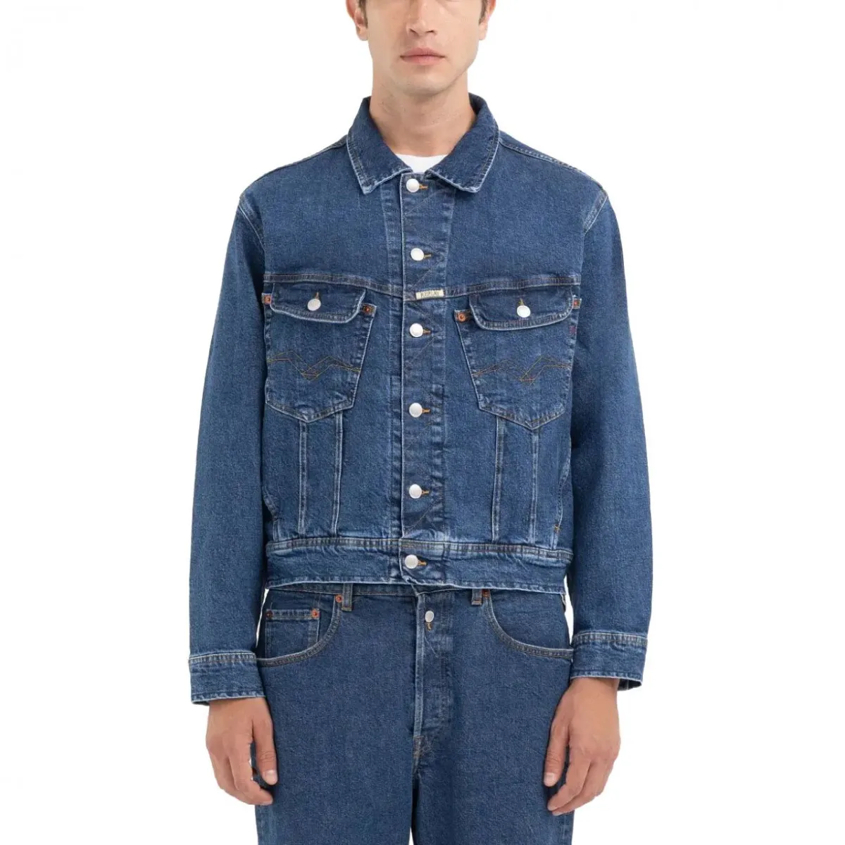 Giubbotto Comfort Fit Dark Blue