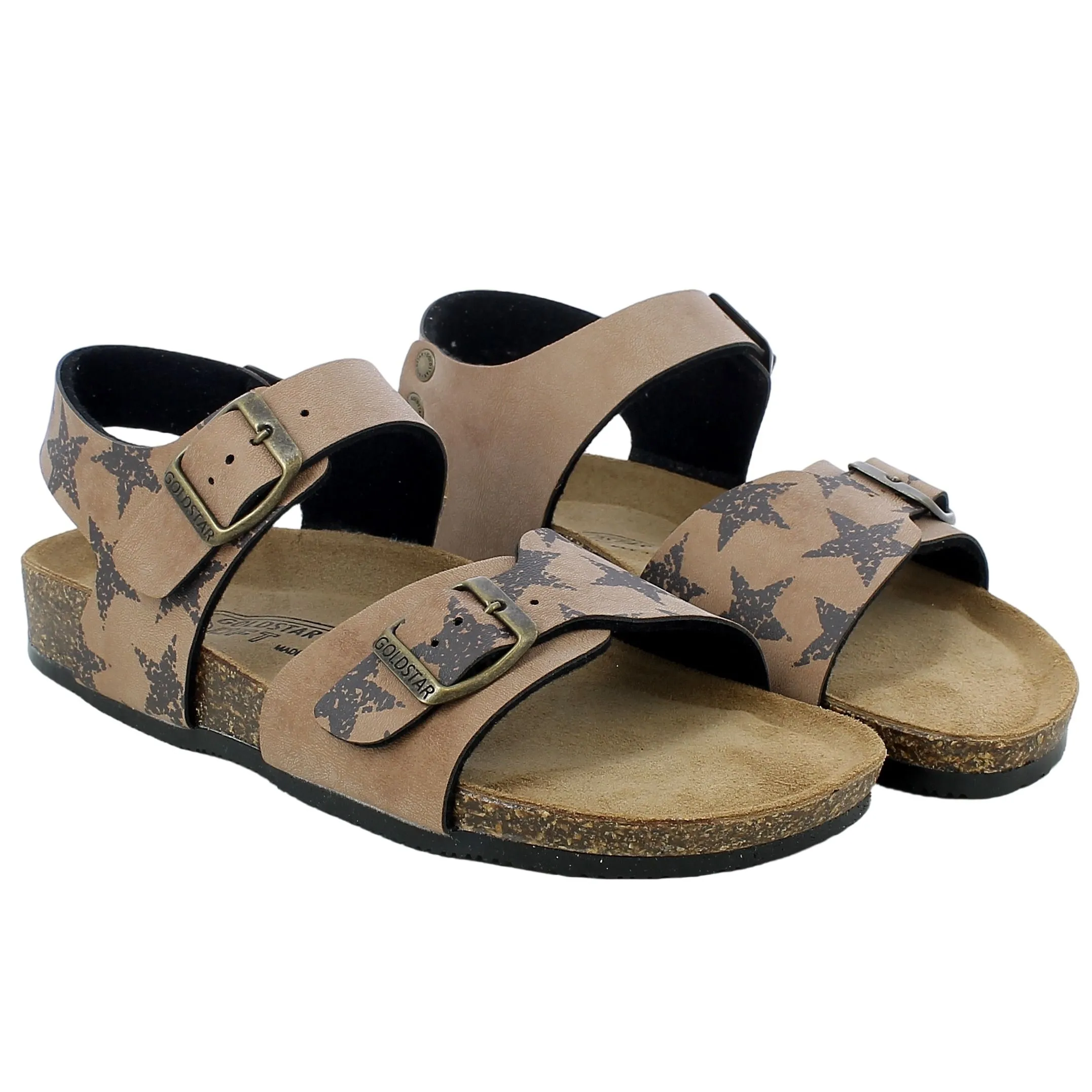 Goldstar  Sandalo Cognac con Stelle 