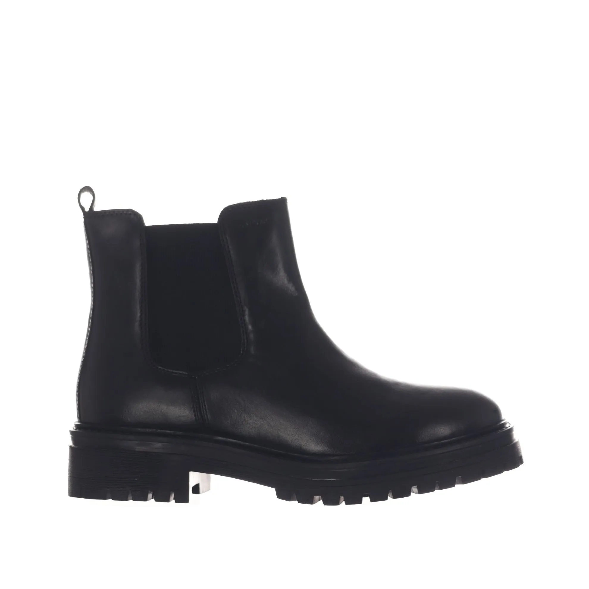 Iridescent leather Beatles ankle boots.