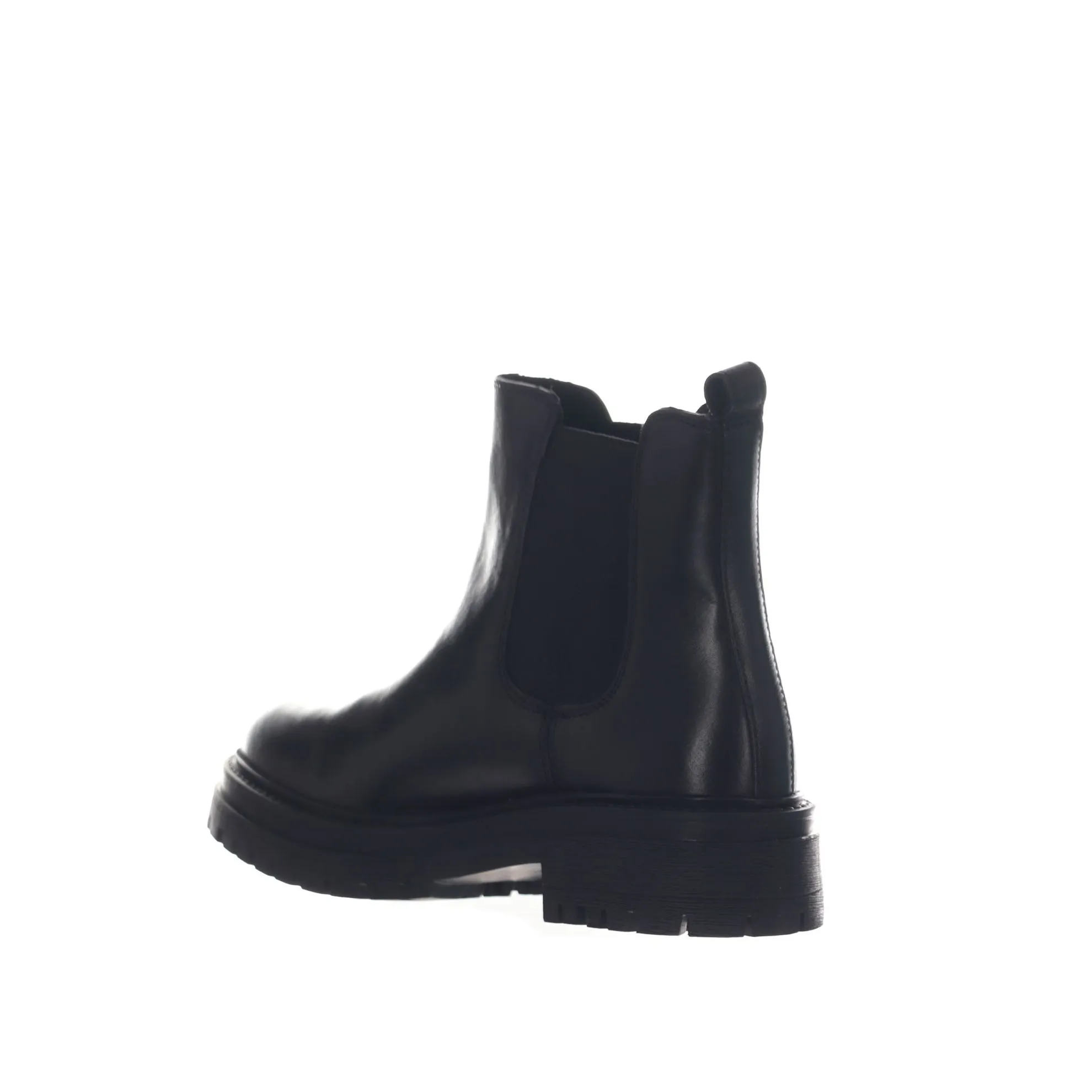 Iridescent leather Beatles ankle boots.
