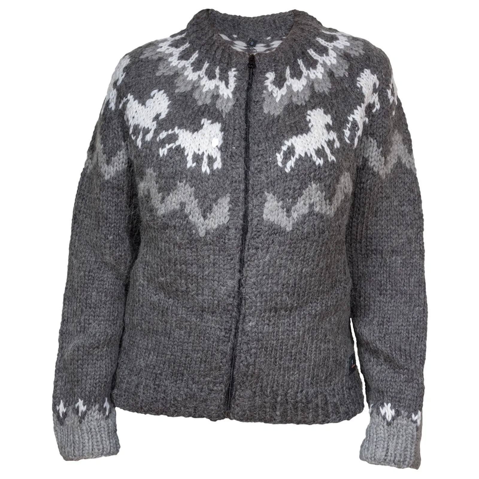 Karlslund Tölta wool sweater with zipper