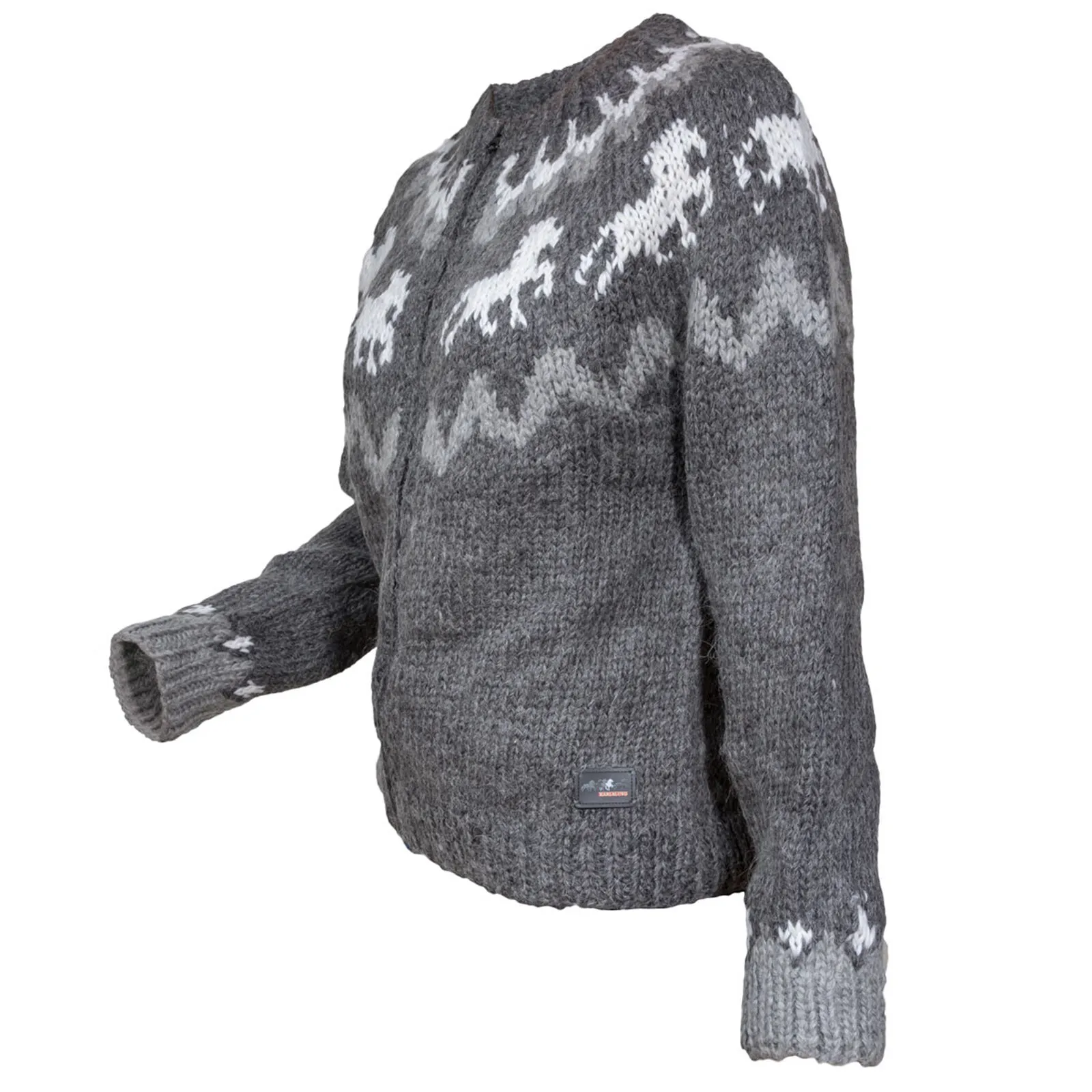 Karlslund Tölta wool sweater with zipper