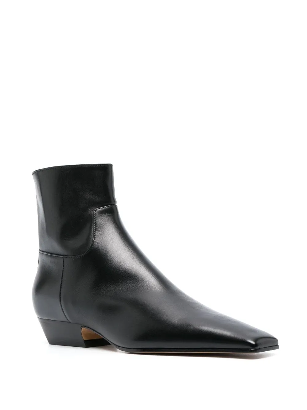 Khaite Marfa leather ankle boots.