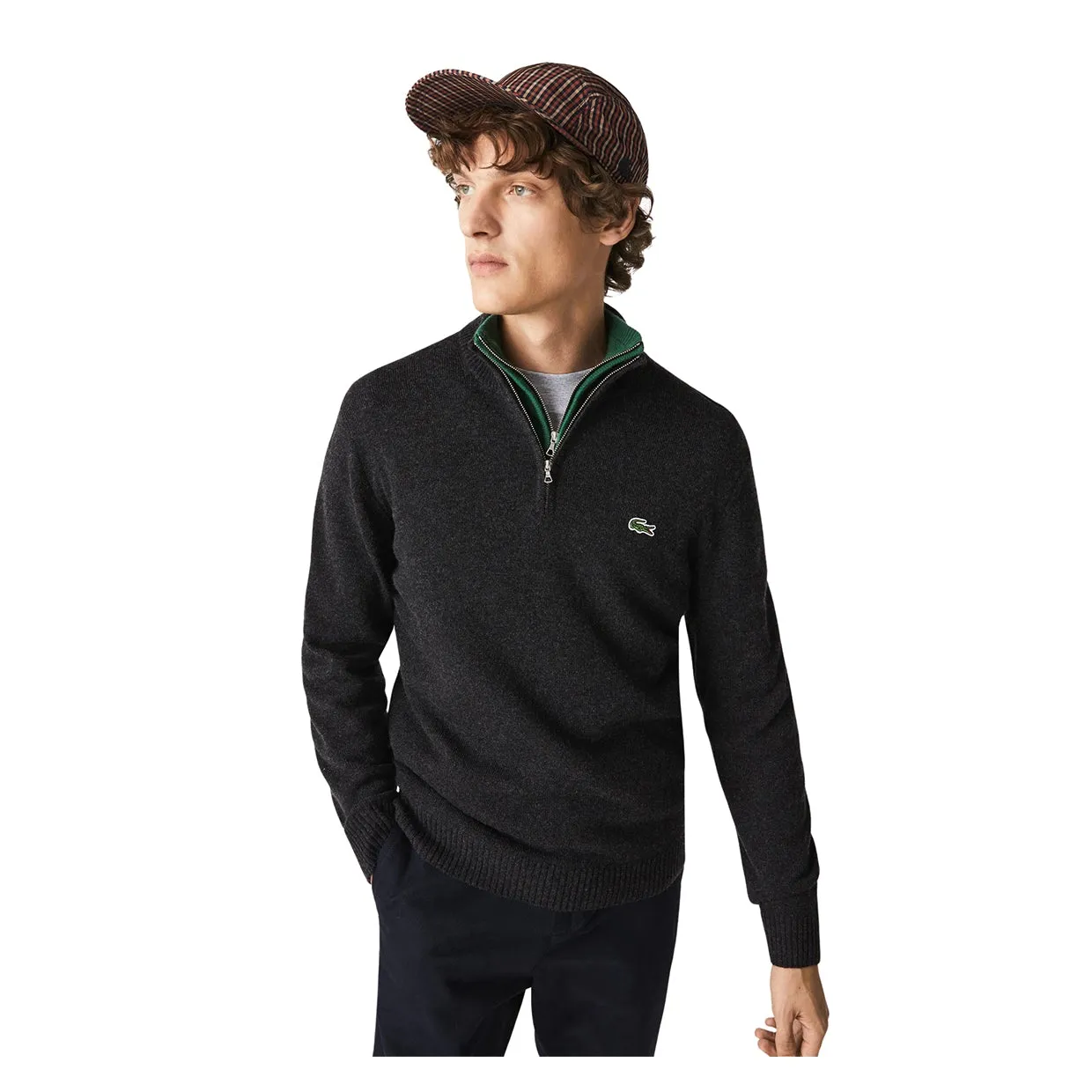 Lacoste Sweater 1/2 Zip Anthracite Grey