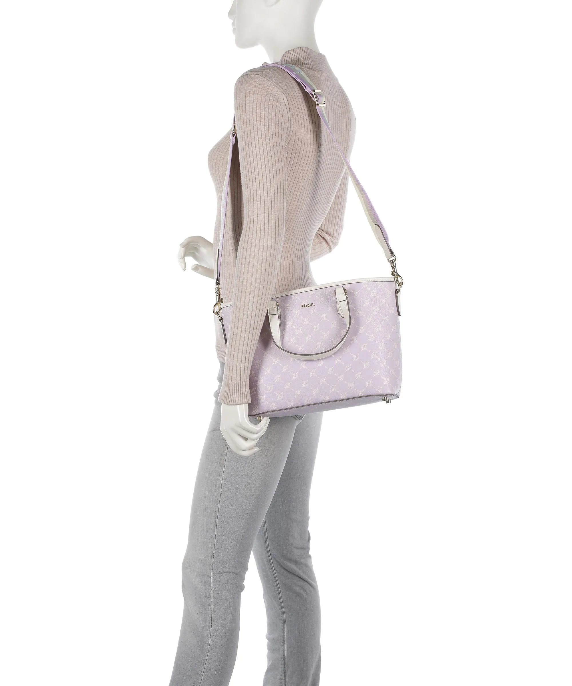 Lavender Synthetic Leather Handbag by JOOP! Cortina Diletta Ketty