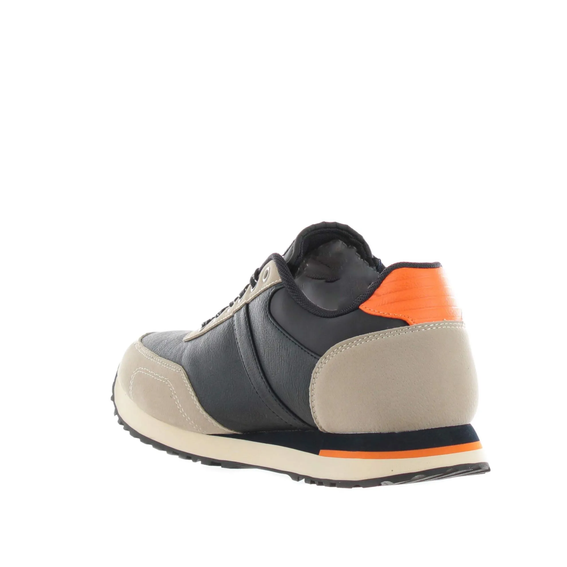 Leather and suede sneakers.