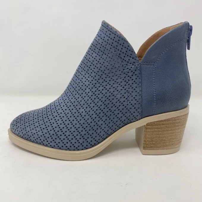 leather ankle boots with 6 cm heel