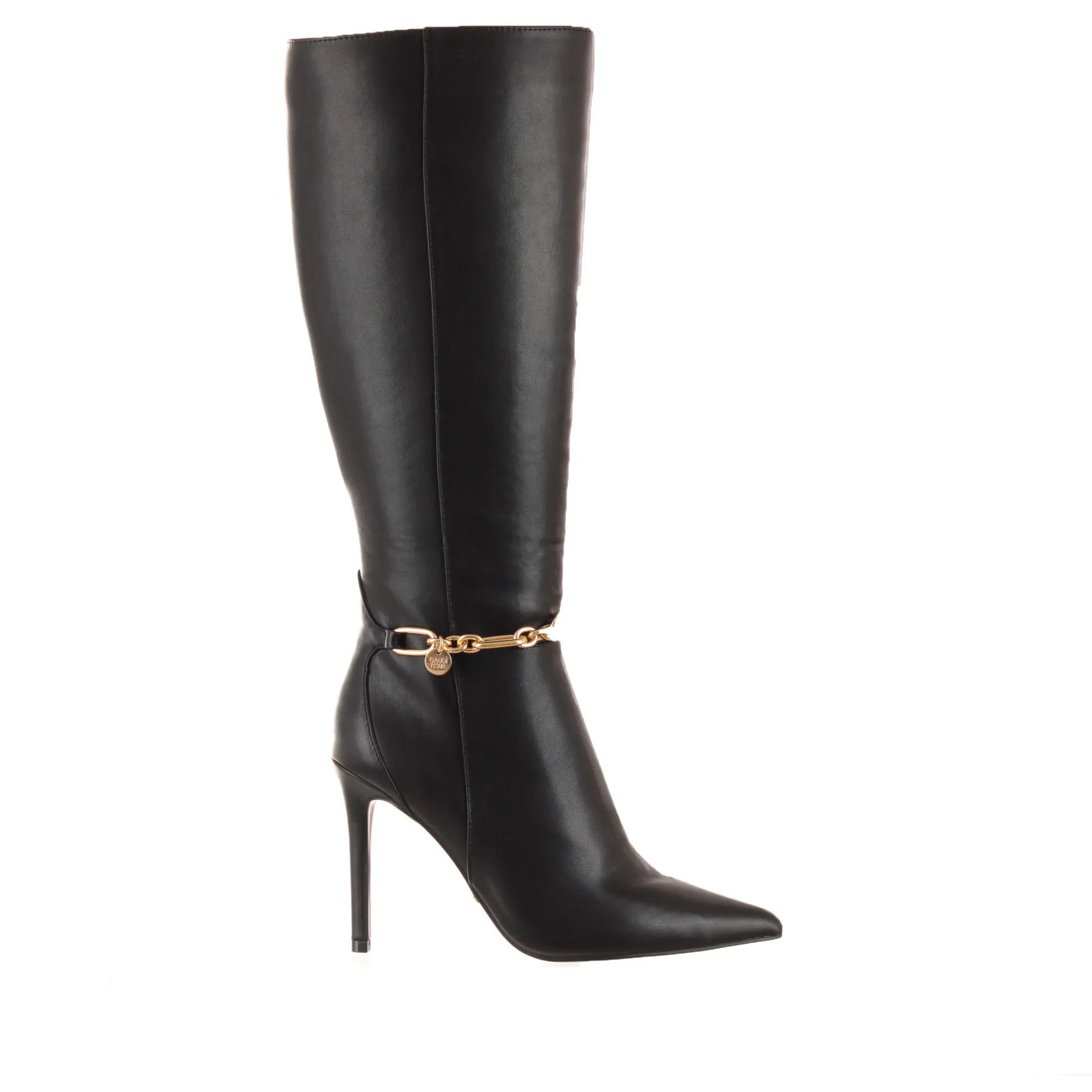 Leather pointed toe boot