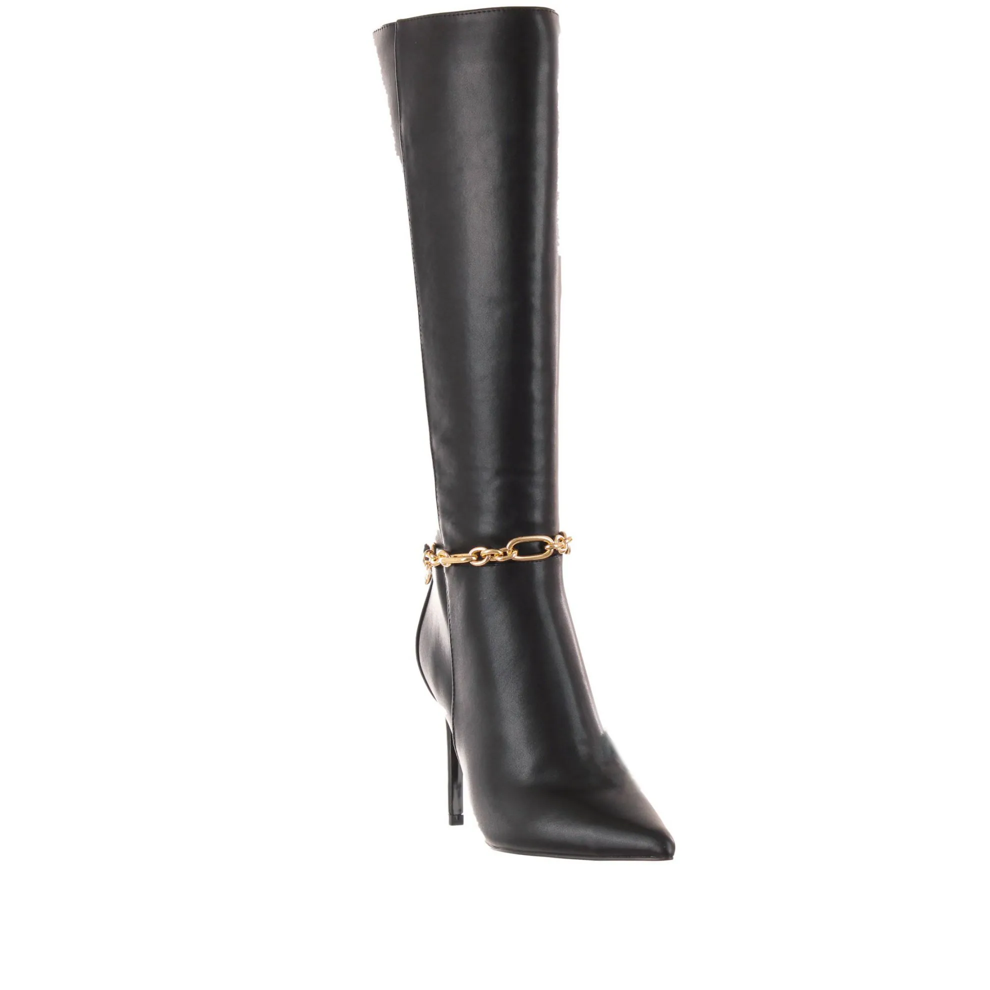 Leather pointed toe boot