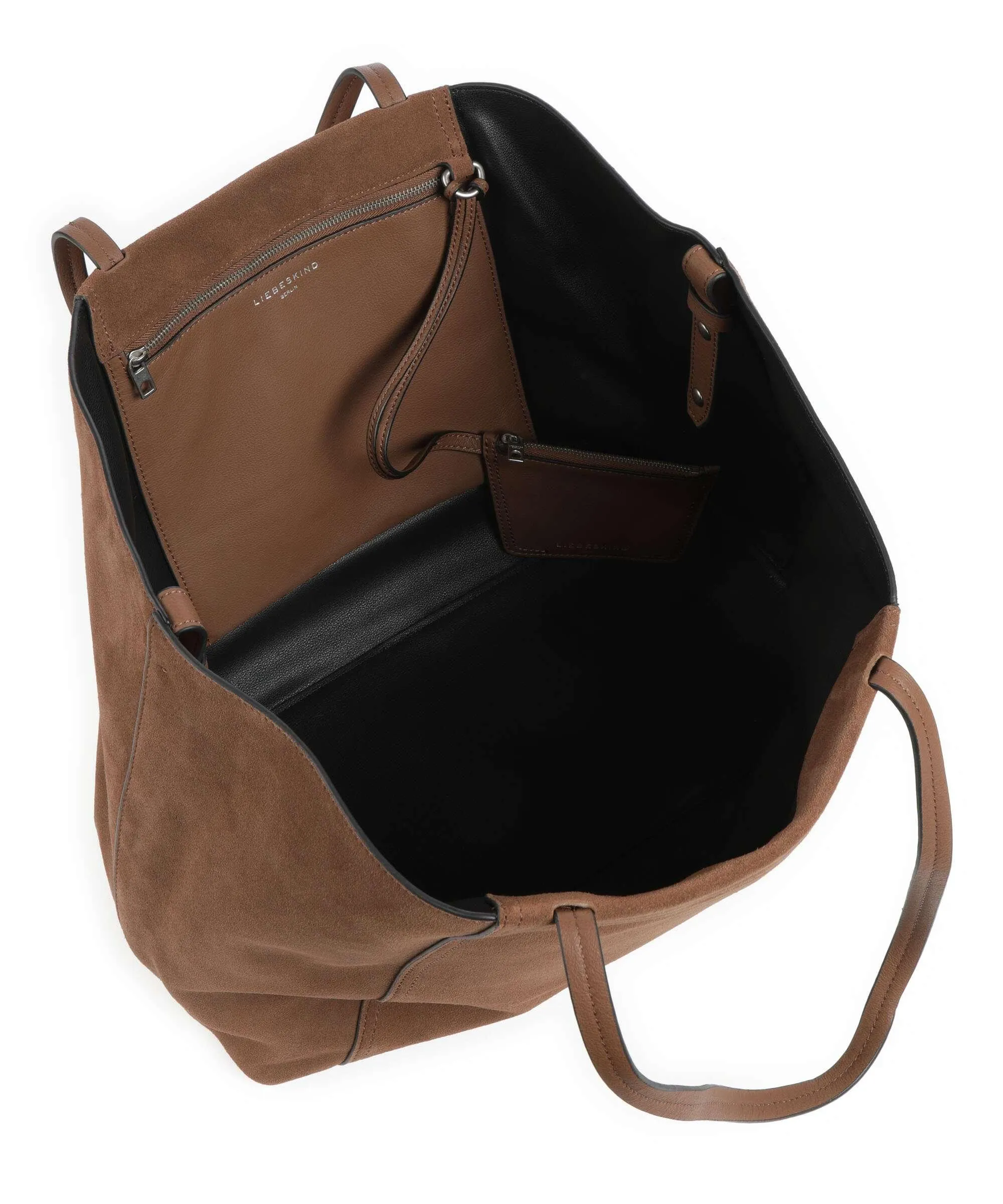 Liebeskind Chudy Dark Brown Rough Leather Shopper Bag