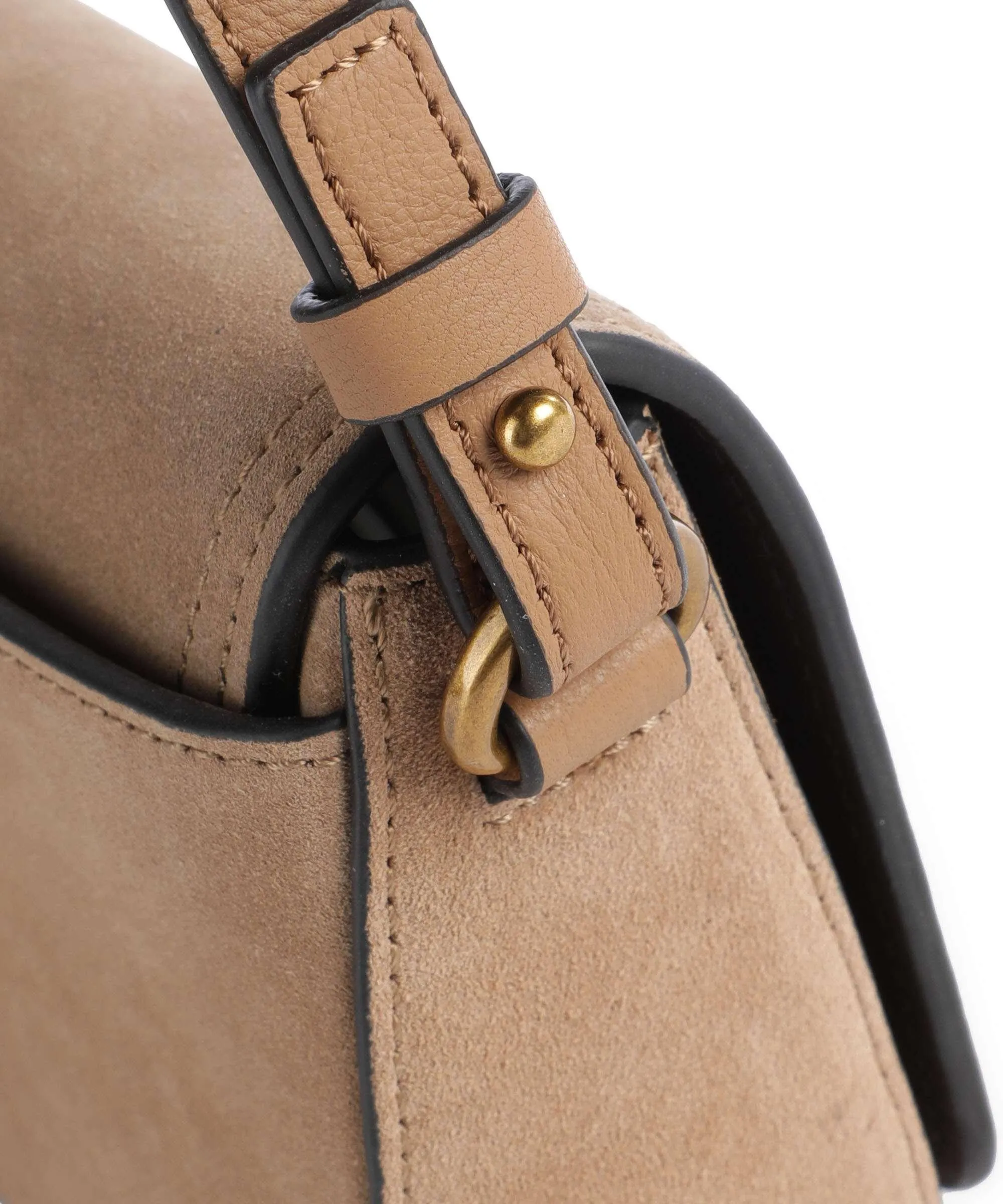 Liebeskind Chudy Light Brown Rough Cowhide Leather Crossbody Bag