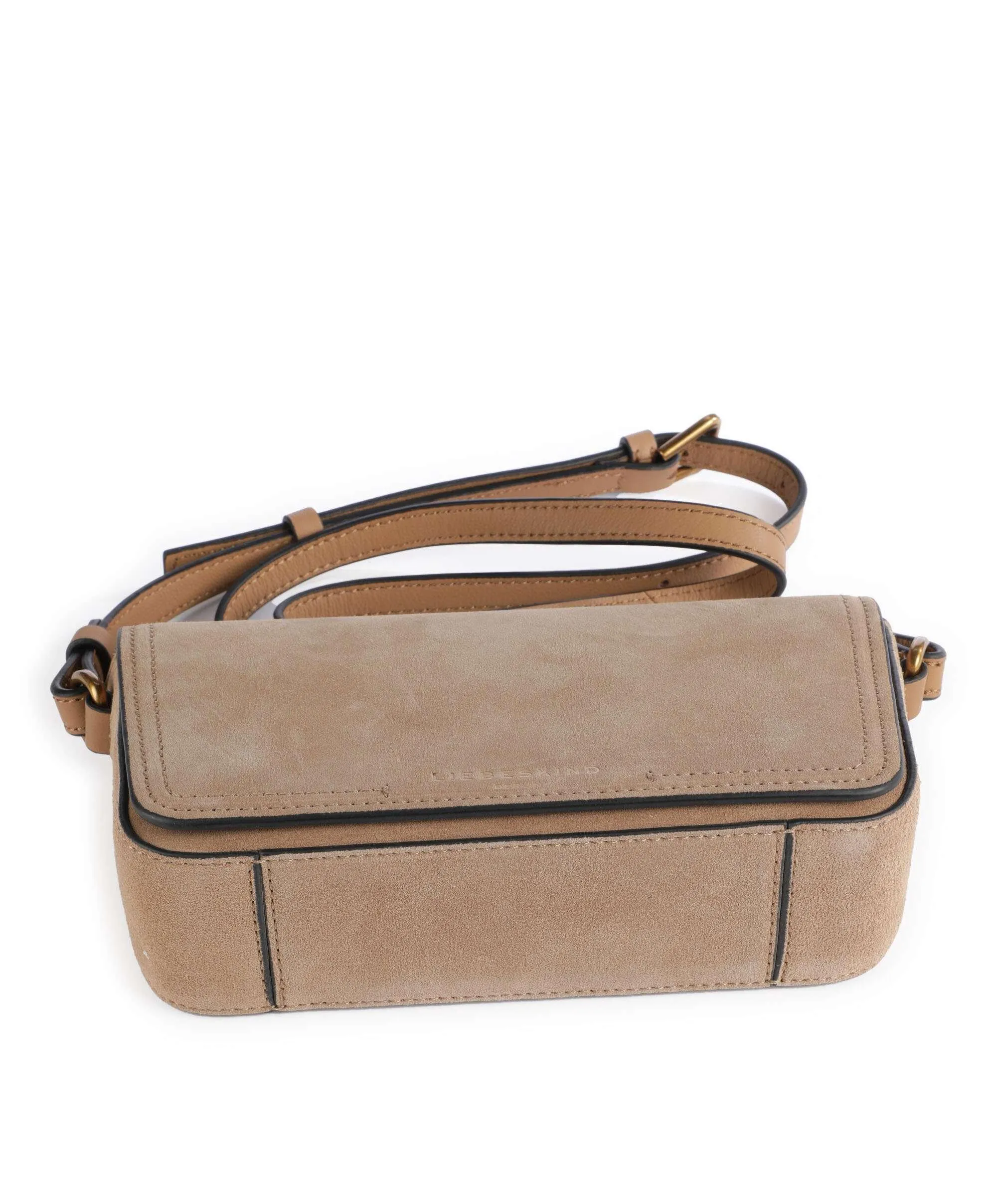 Liebeskind Chudy Light Brown Rough Cowhide Leather Crossbody Bag