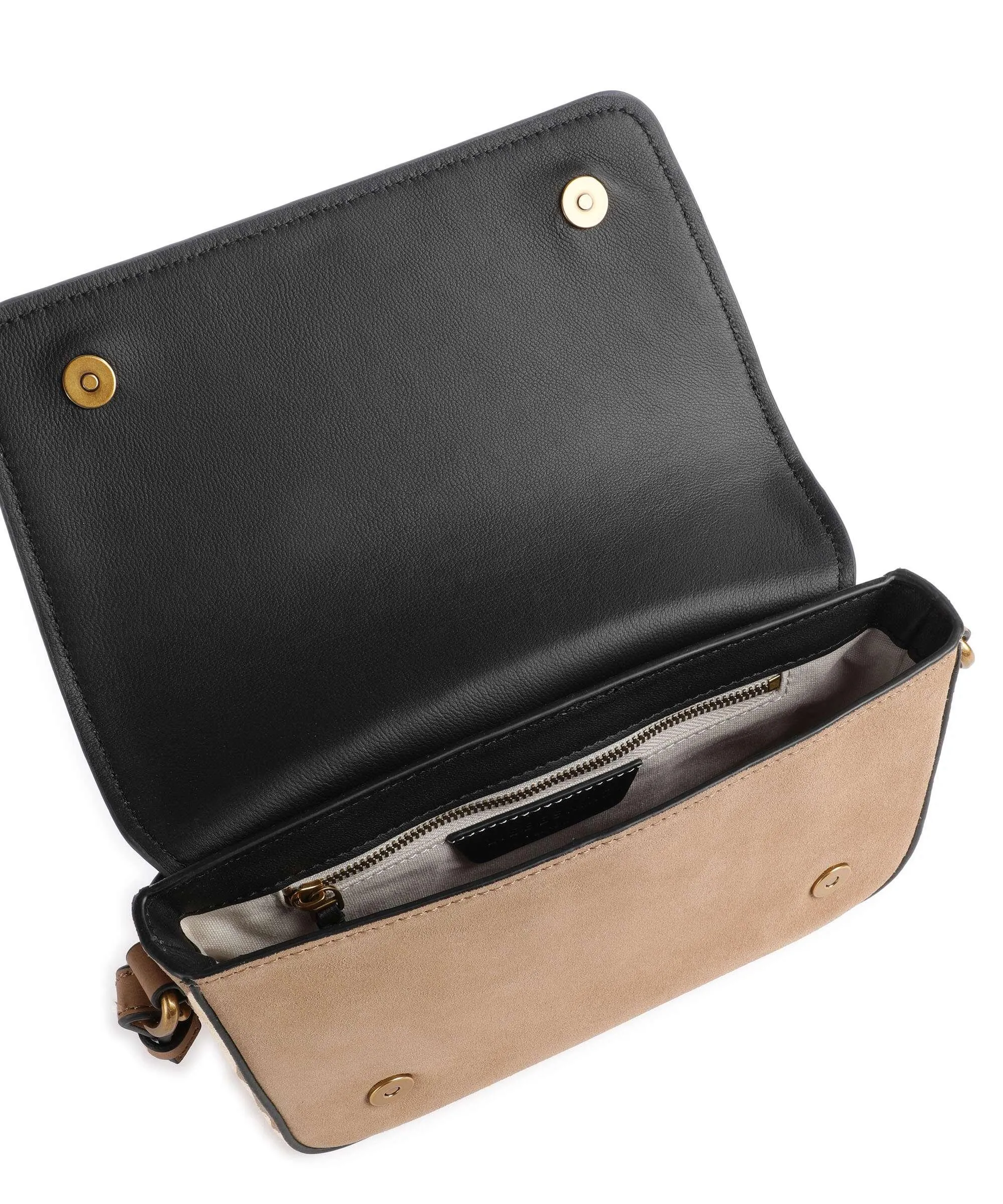 Liebeskind Chudy Light Brown Rough Cowhide Leather Crossbody Bag