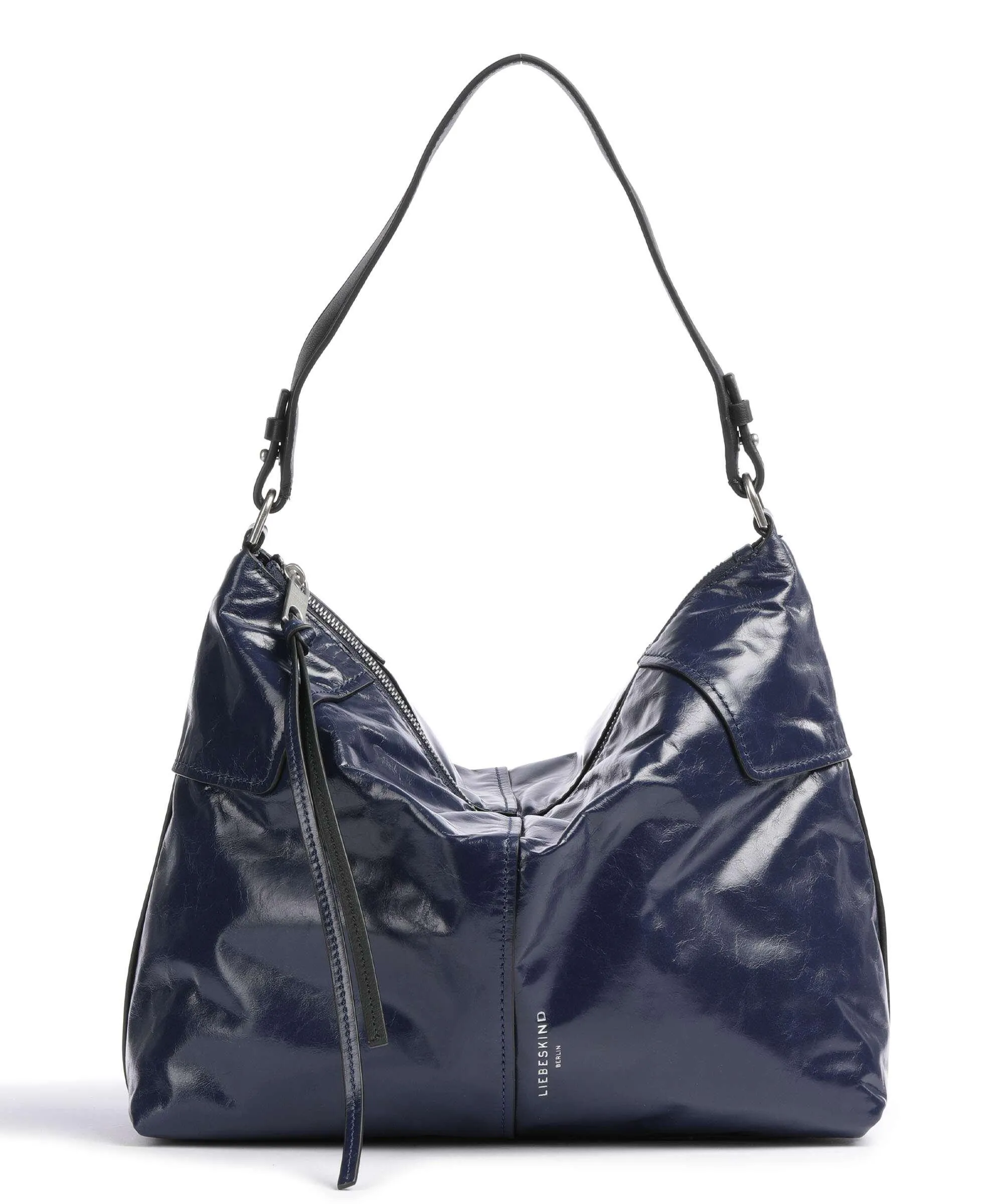 Liebeskind Mila Navy Fine Grain Leather Hobo Bag