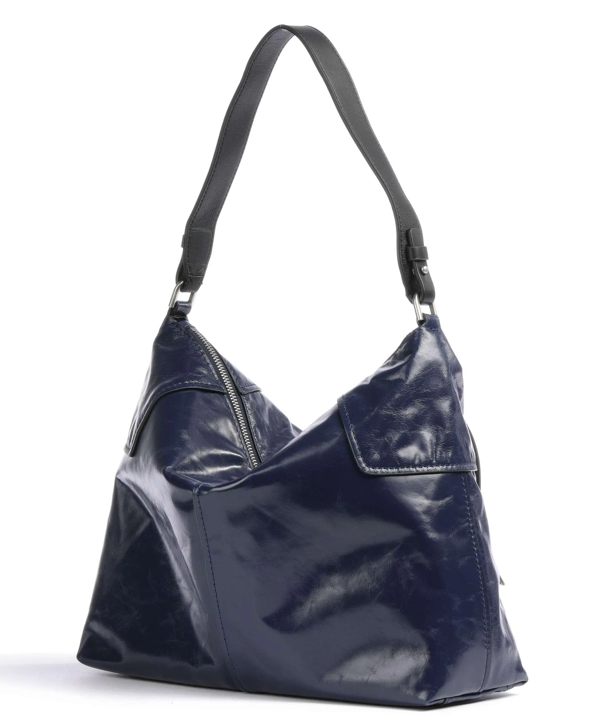Liebeskind Mila Navy Fine Grain Leather Hobo Bag