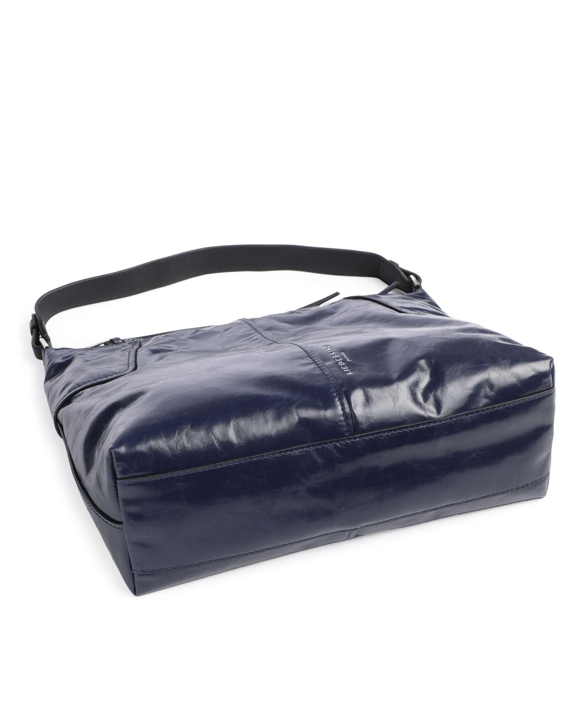 Liebeskind Mila Navy Fine Grain Leather Hobo Bag