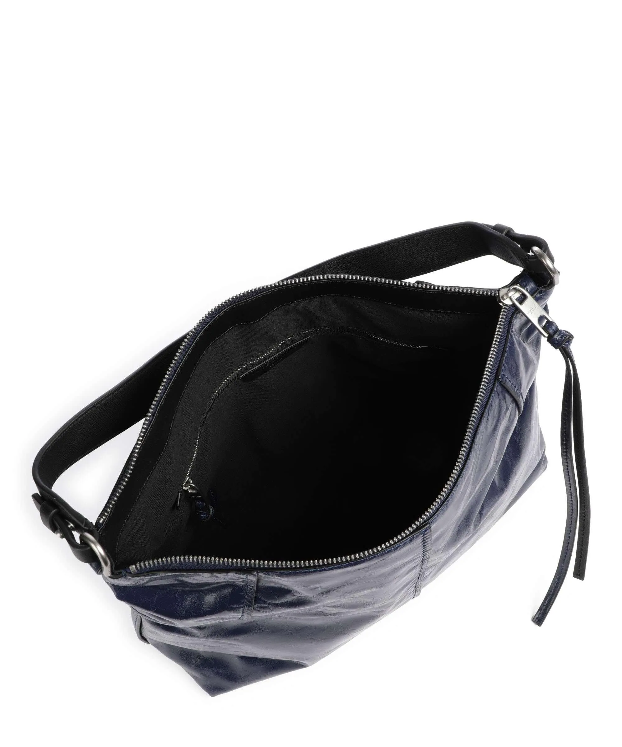 Liebeskind Mila Navy Fine Grain Leather Hobo Bag