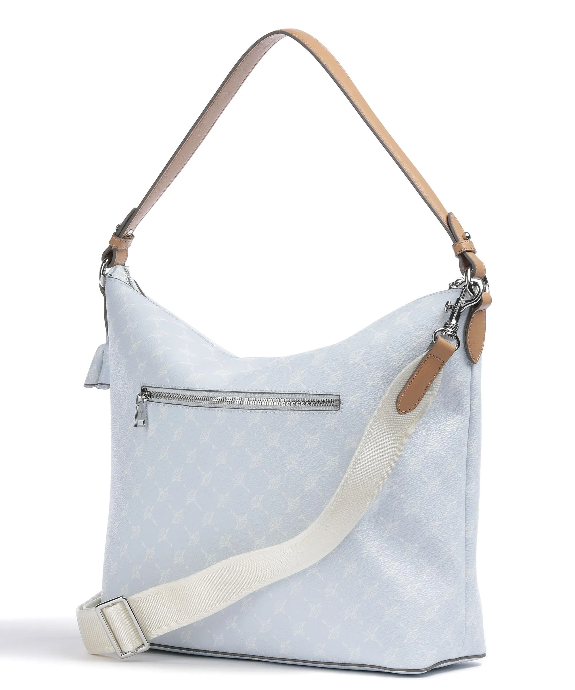 Light Blue Synthetic Leather Hobo Bag by JOOP! Cortina 1.0 Alara