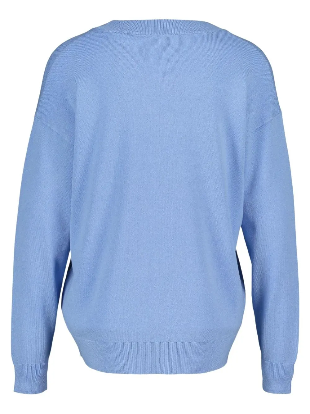 Light Blue Women's V-neck Sweater