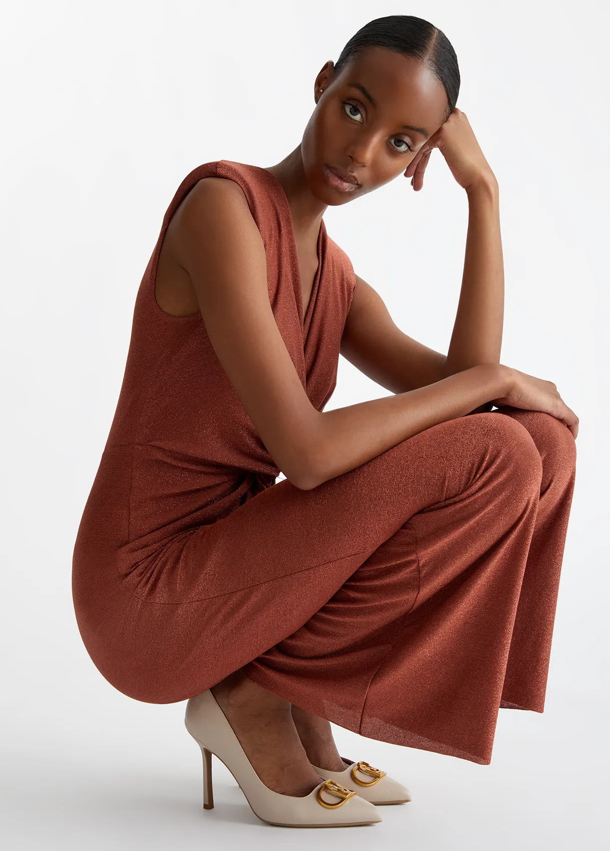 Lurex Jersey Jumpsuit Liu-Jo
