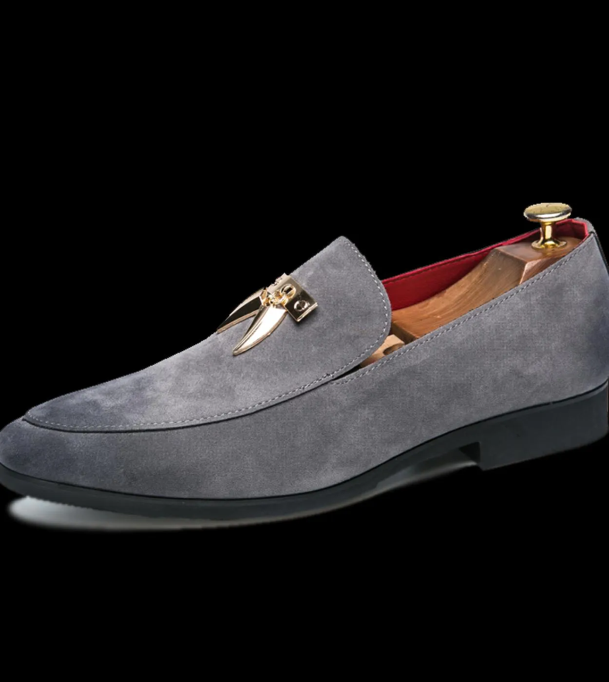 Luxury Men's Formal Suede Leather Shoes - Classic Business Dress Shoes for Men