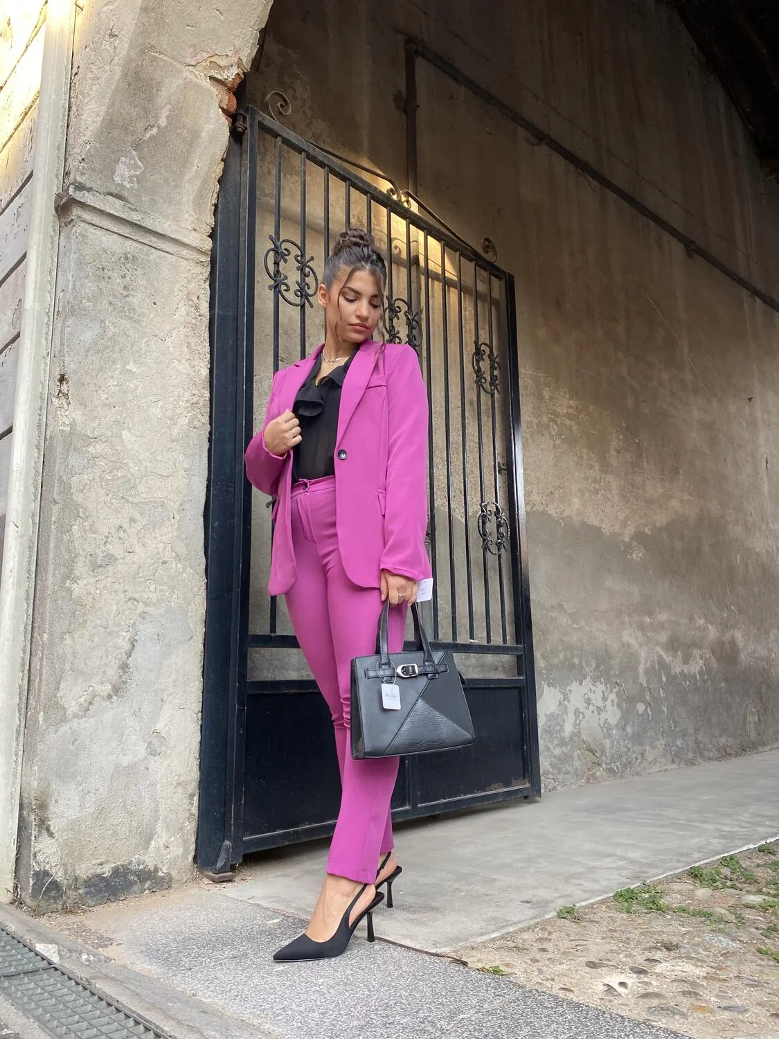 Magenta dressmaker