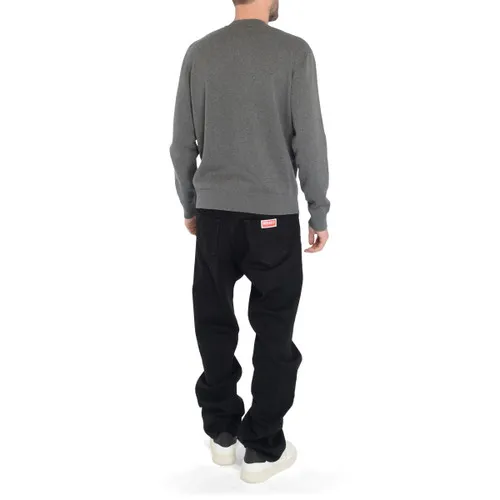 Maison Kitsuné Vibrant Fox Head grigio sweater