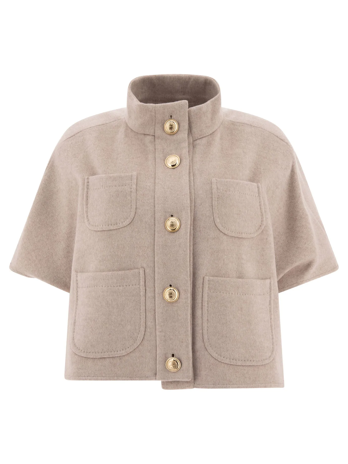 Max Mara cashmere cropped cape