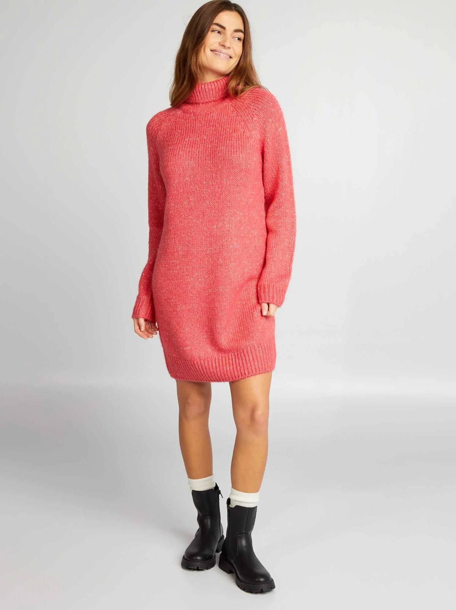 Maxi short sweater pull - PINK