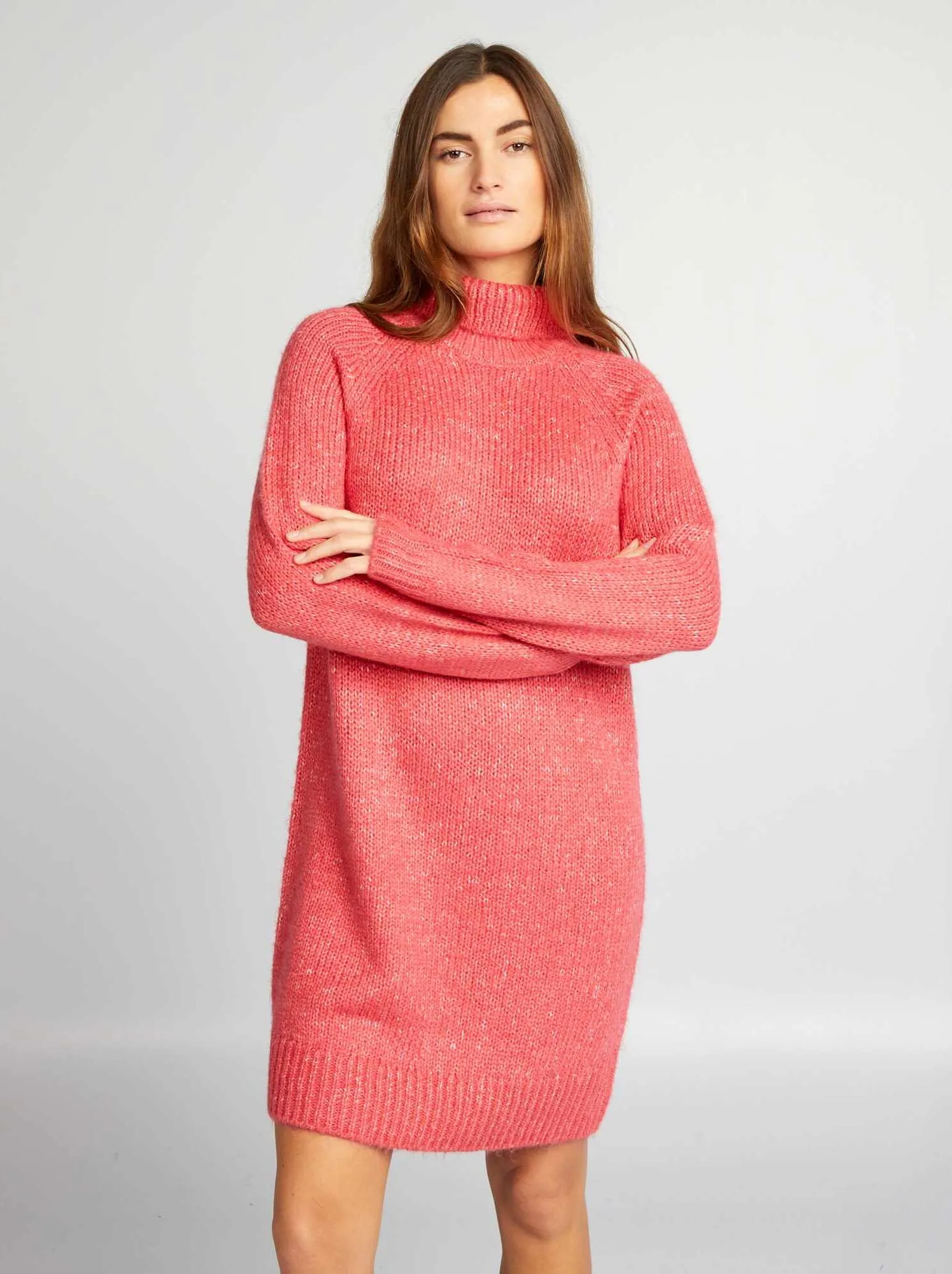 Maxi short sweater pull - PINK
