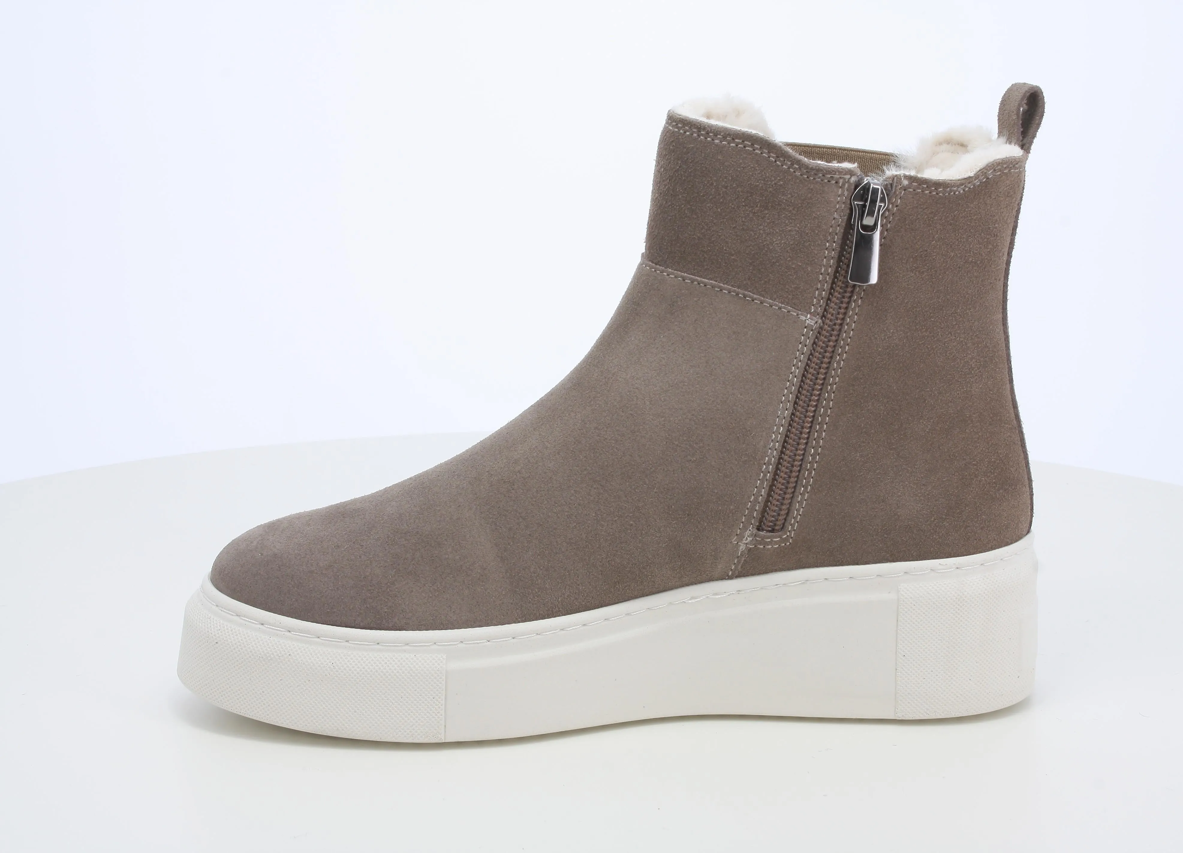 Melluso winter suede zip ankle boots