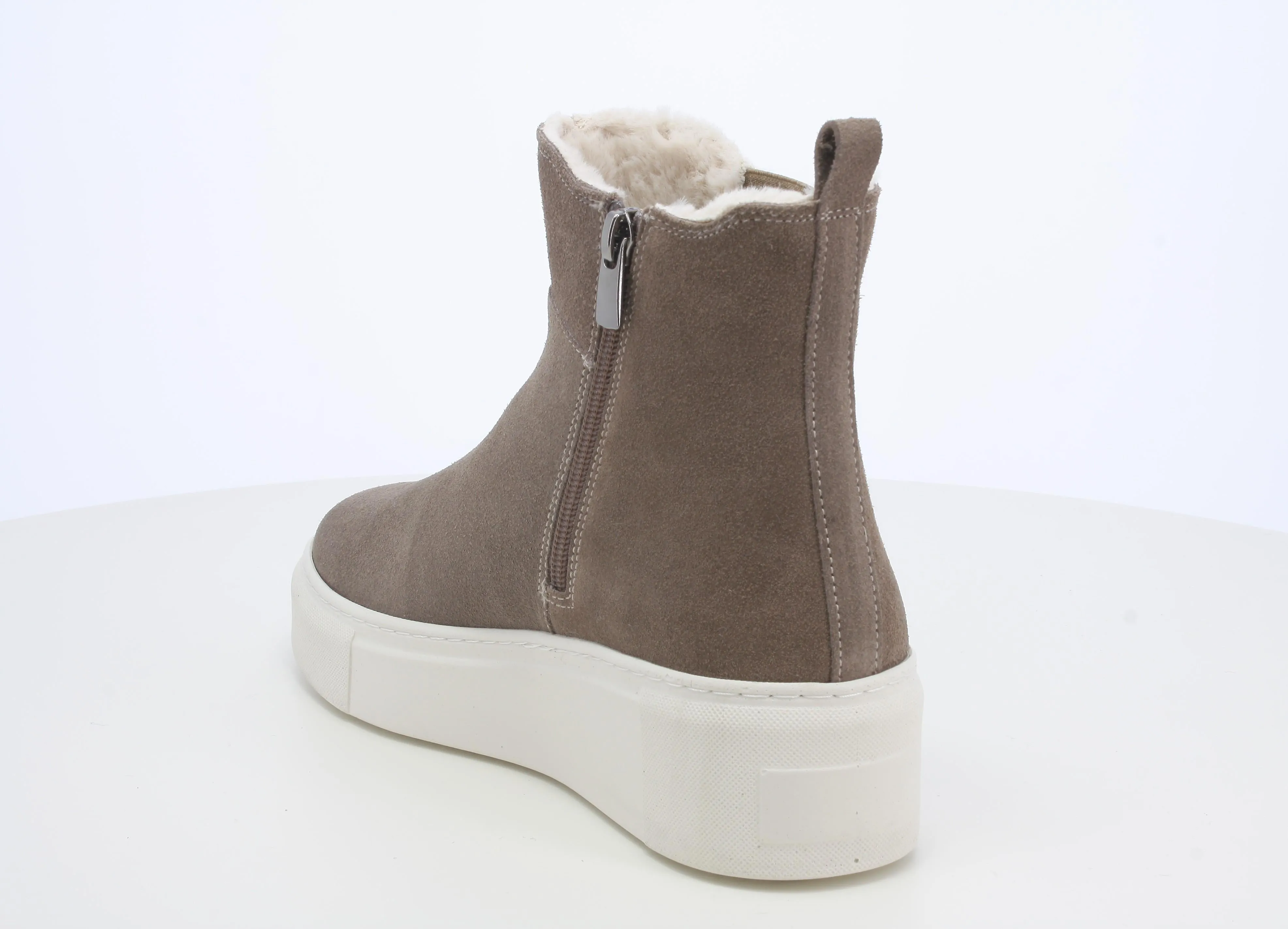 Melluso winter suede zip ankle boots