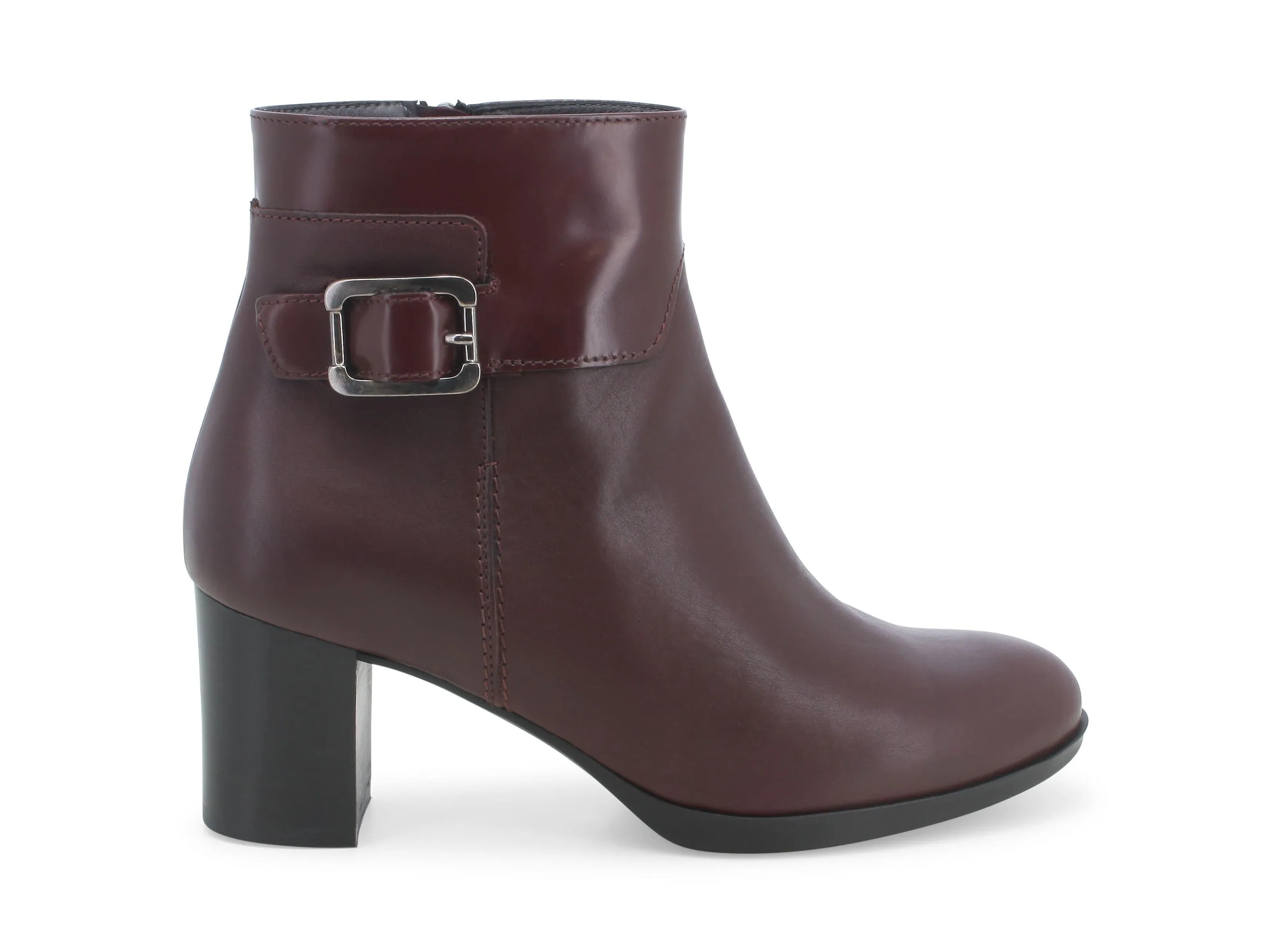 Melluso women's leather zip comfort ankle boots