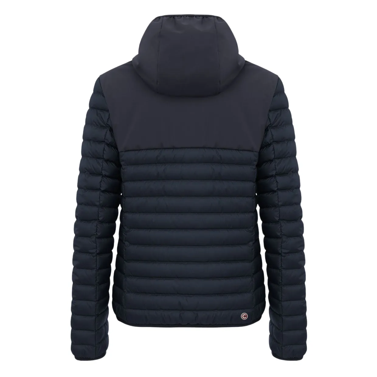 Men's Colmar Stretch Hooded Fixed Blue Puffer Jacket