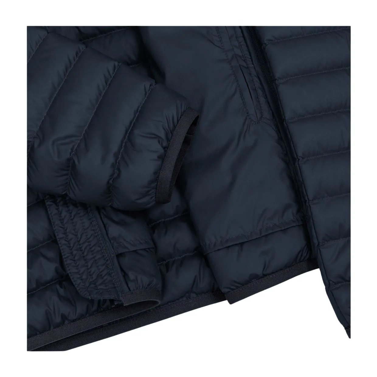 Men's Colmar Stretch Hooded Fixed Blue Puffer Jacket