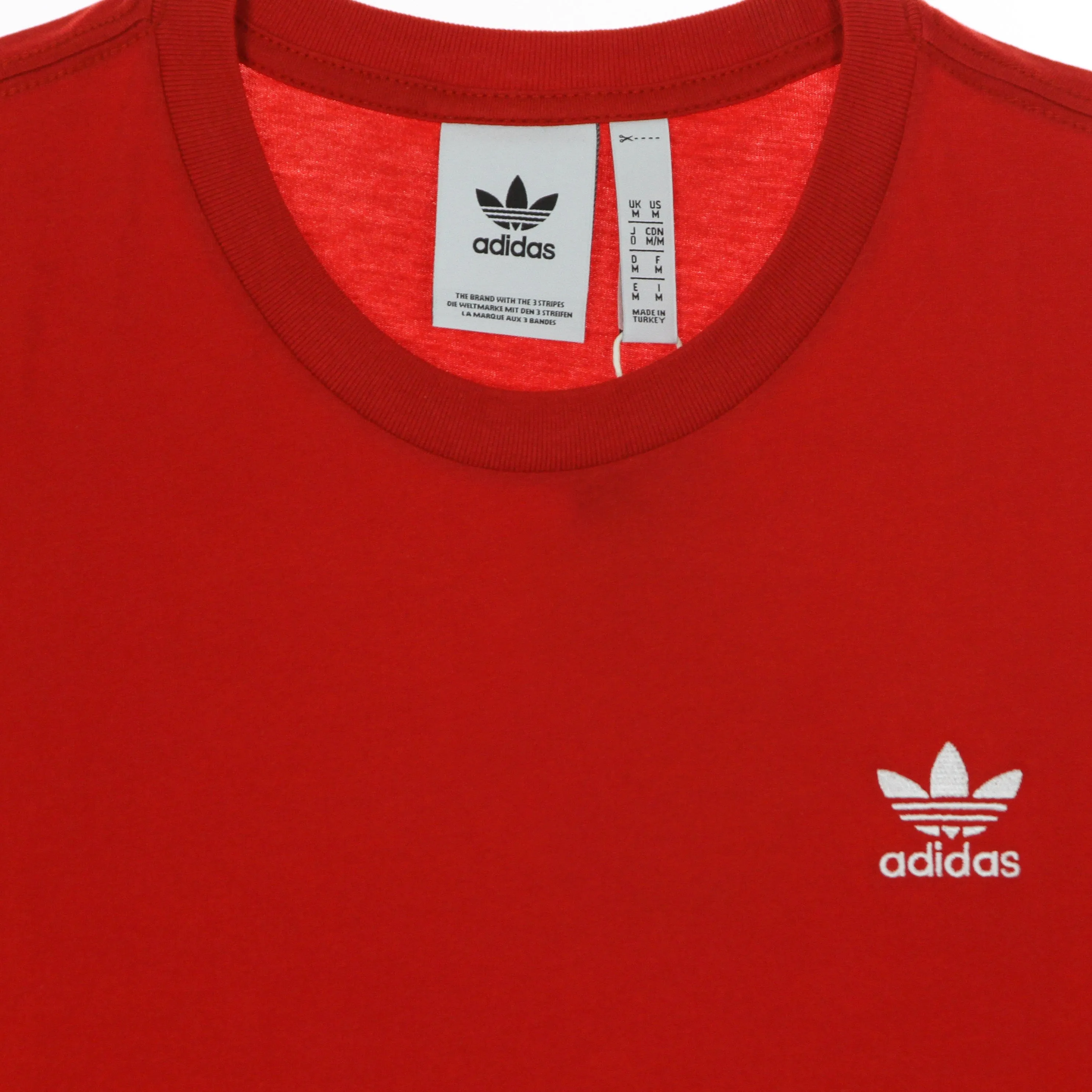 Men's Essential Trefoil Tee in Scarlet