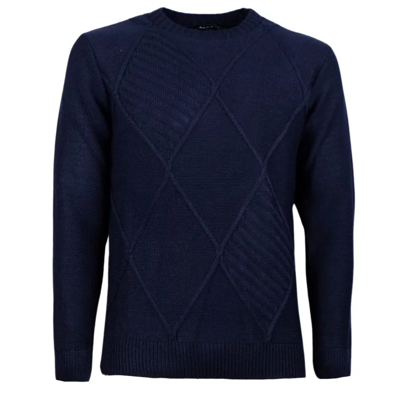 Men's Heavyweight Crewneck Sweater Winter Knitwear