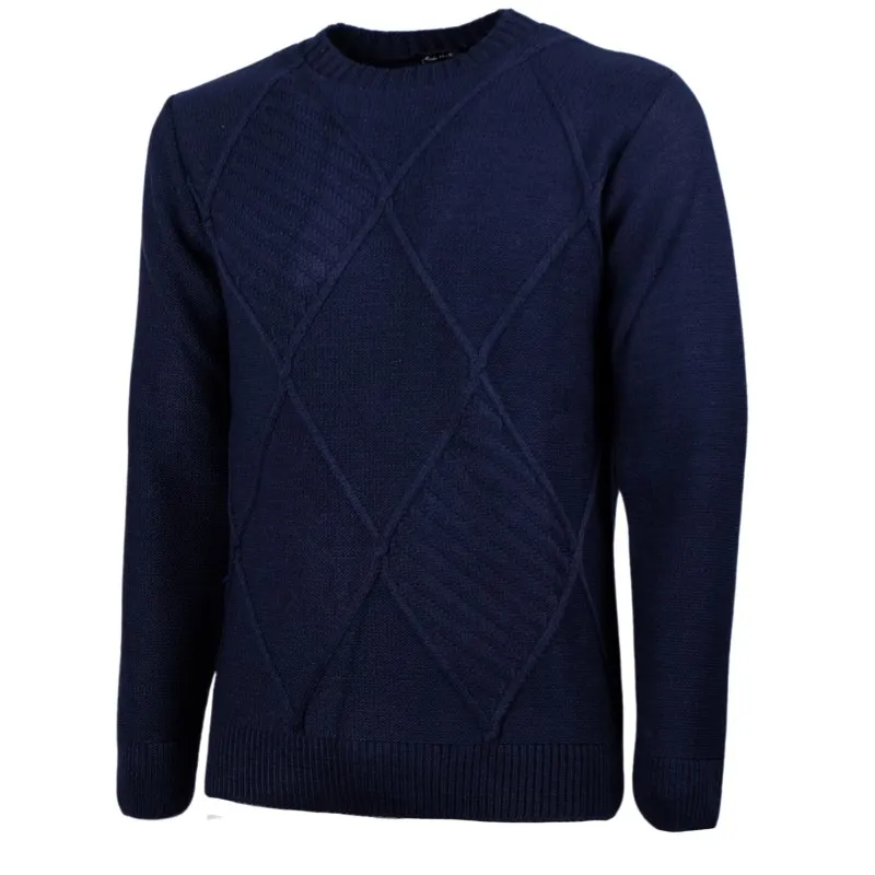 Men's Heavyweight Crewneck Sweater Winter Knitwear