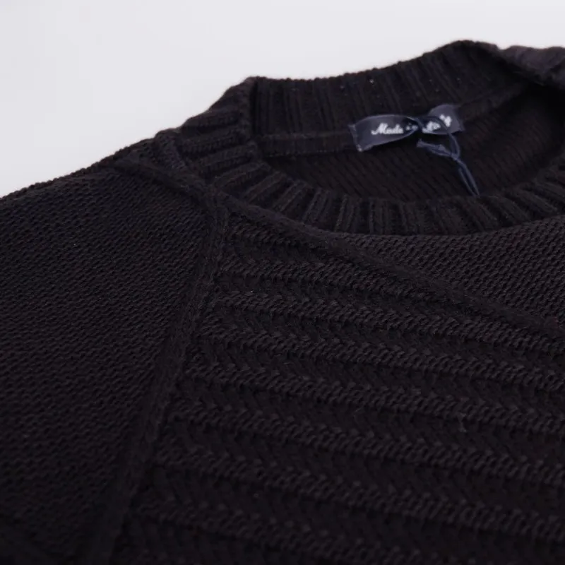 Men's Heavyweight Crewneck Sweater Winter Knitwear