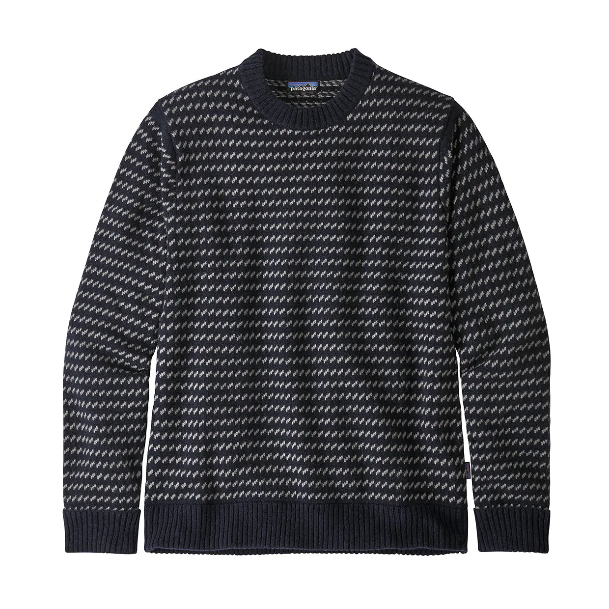 Men's Patagonia Recycled Wool Navy Blue Sweater