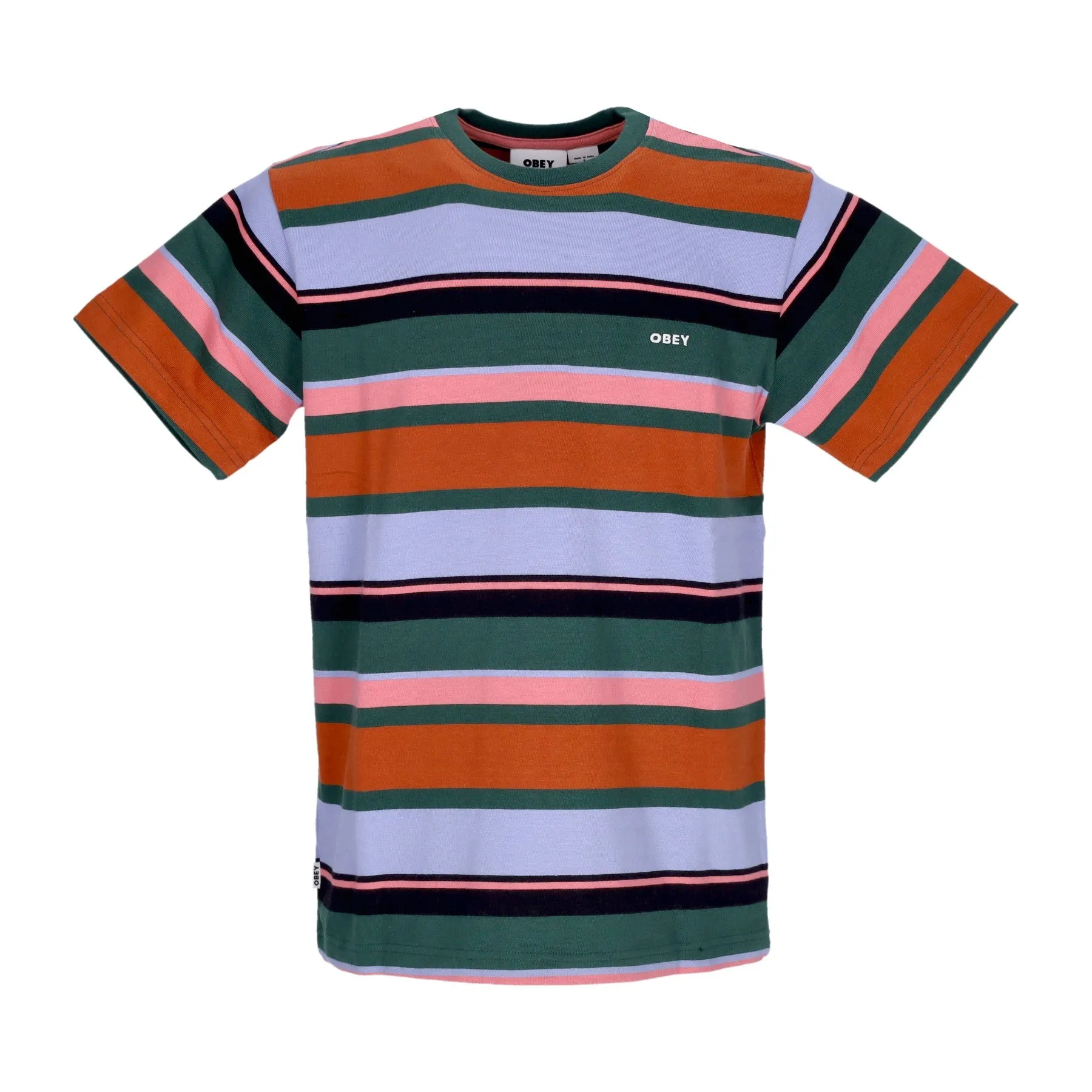 Men's Striped Tee in Dark Cedar Multi