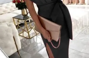 Midi dress Triona, black.