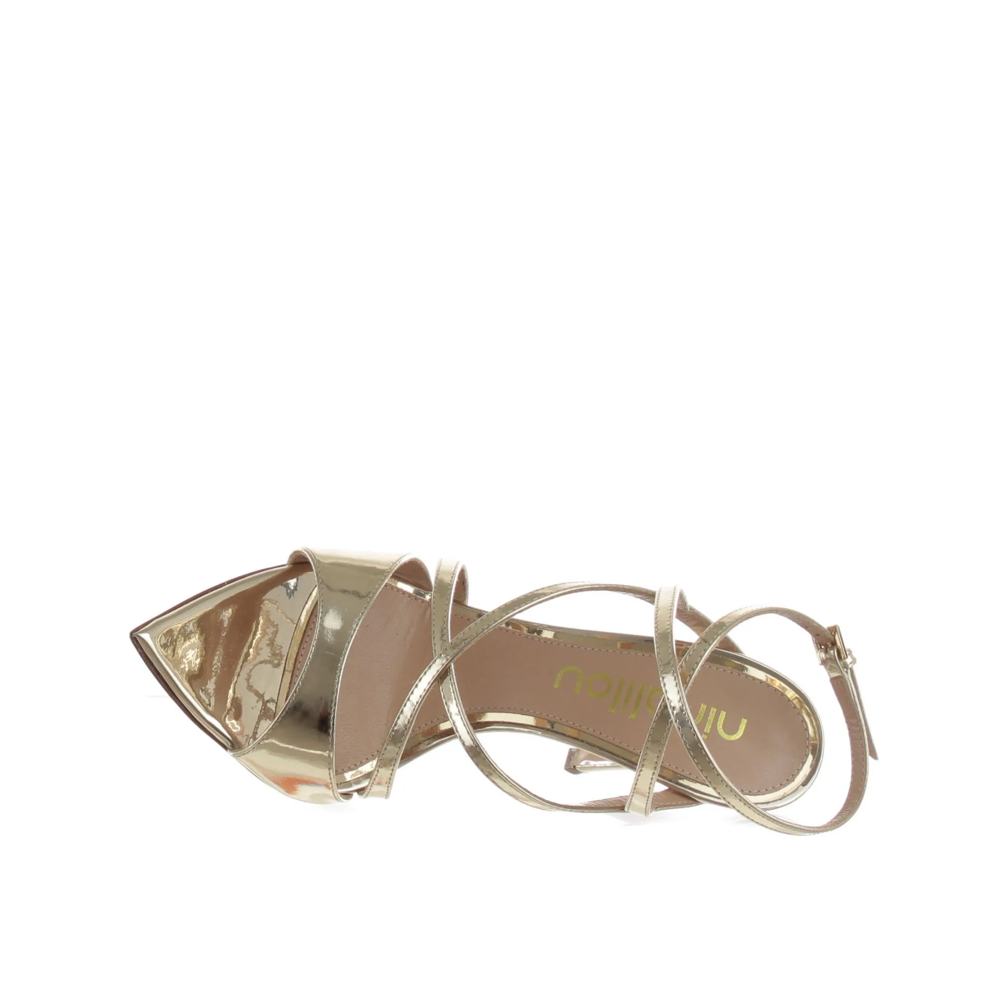 Mirrored leather Sandalo peak