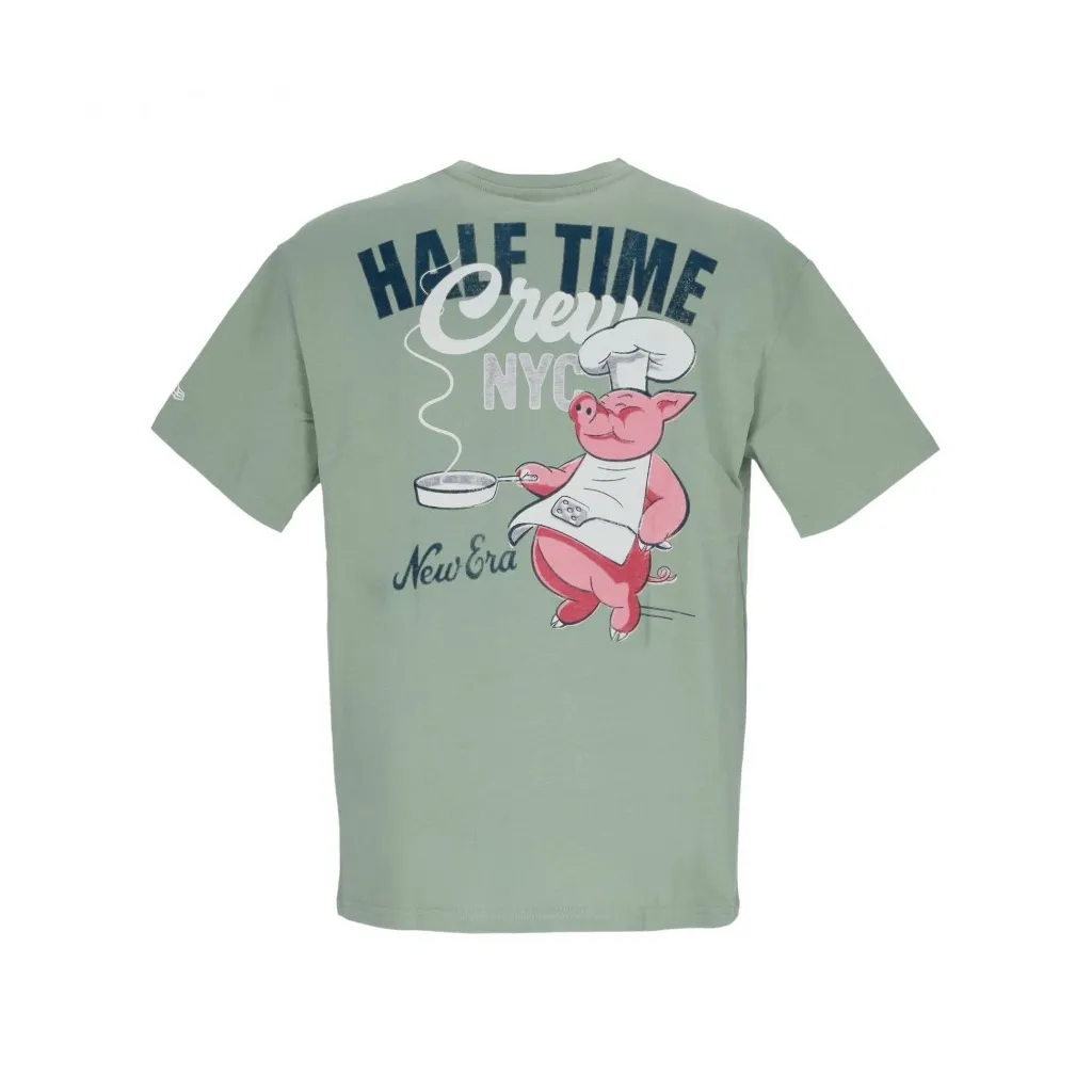 NE Half Time Tee Newera Green Med/White